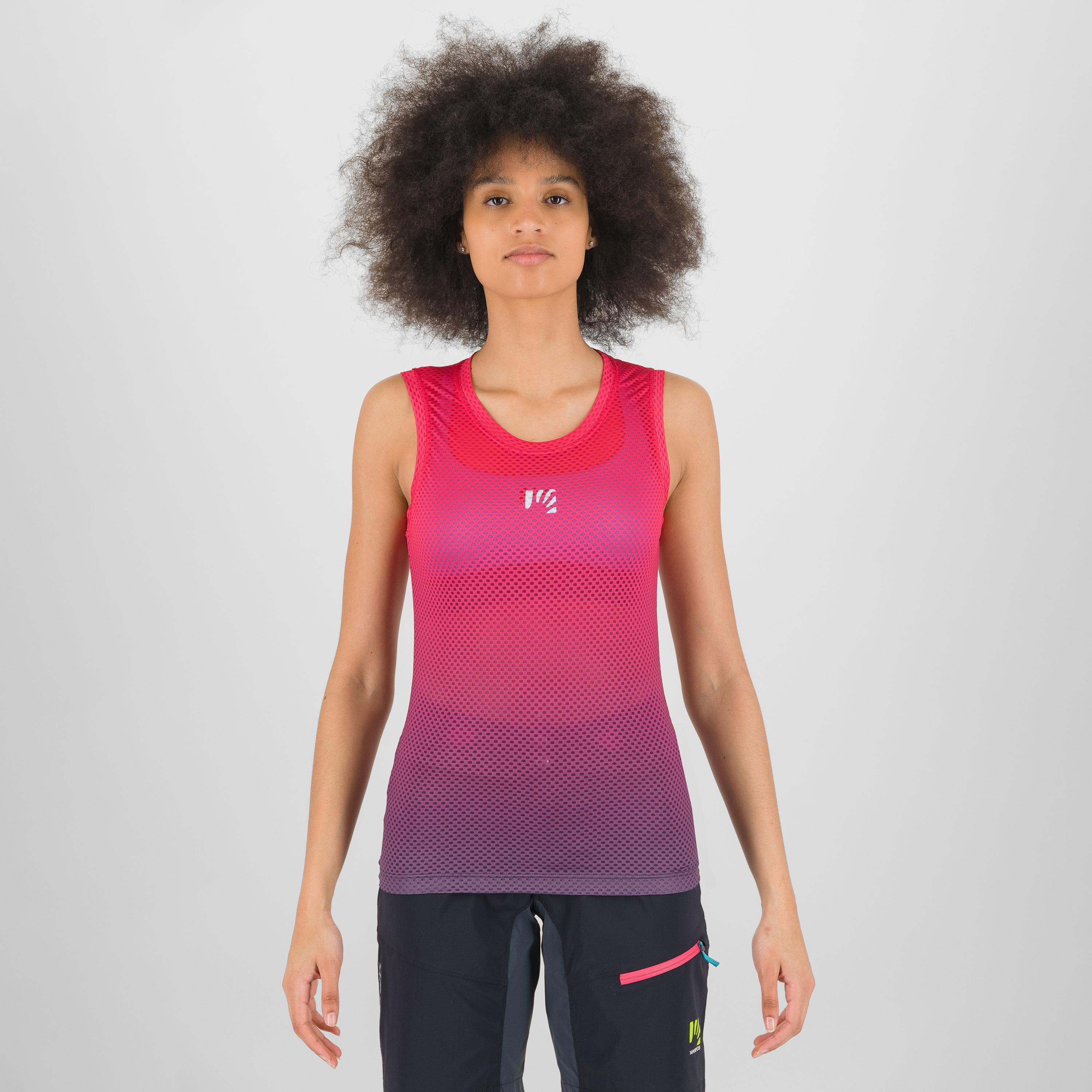 Verve mesh w sleeveless - ombre blue/cabaret - karpos