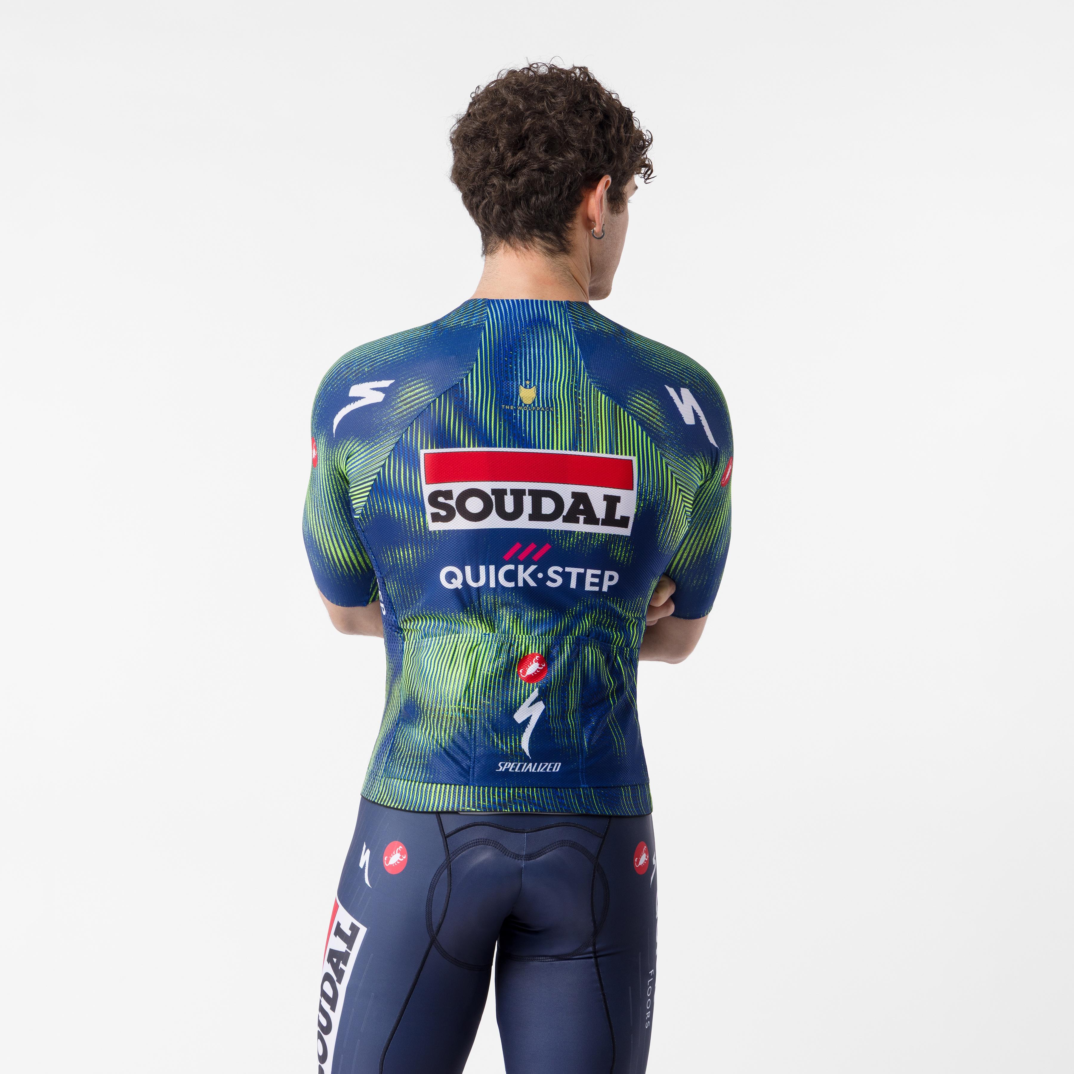 Climber's a/c jersey - blue/electric lime - castelli