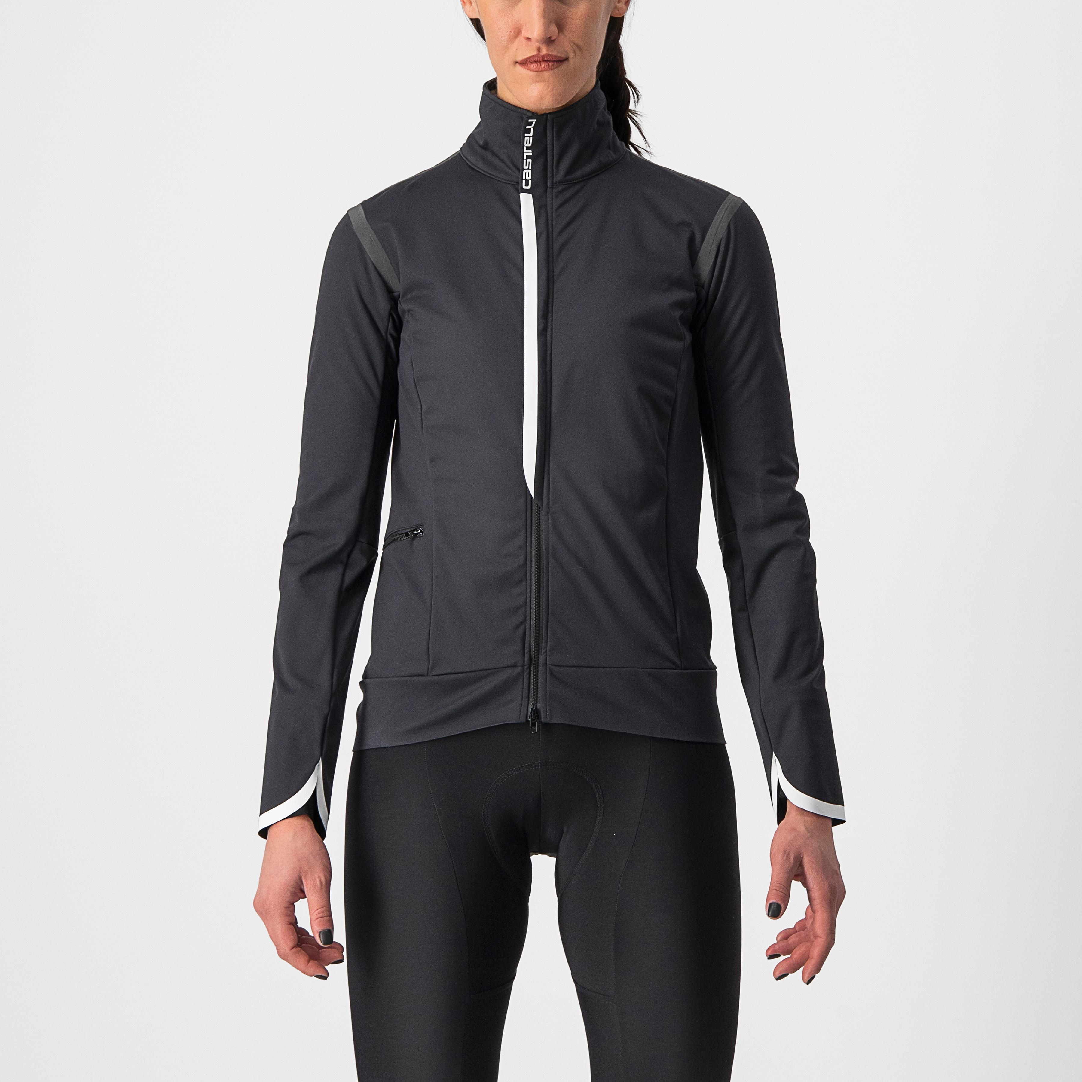 Alpha ultimate insulated w jacket - light black/white - castelli