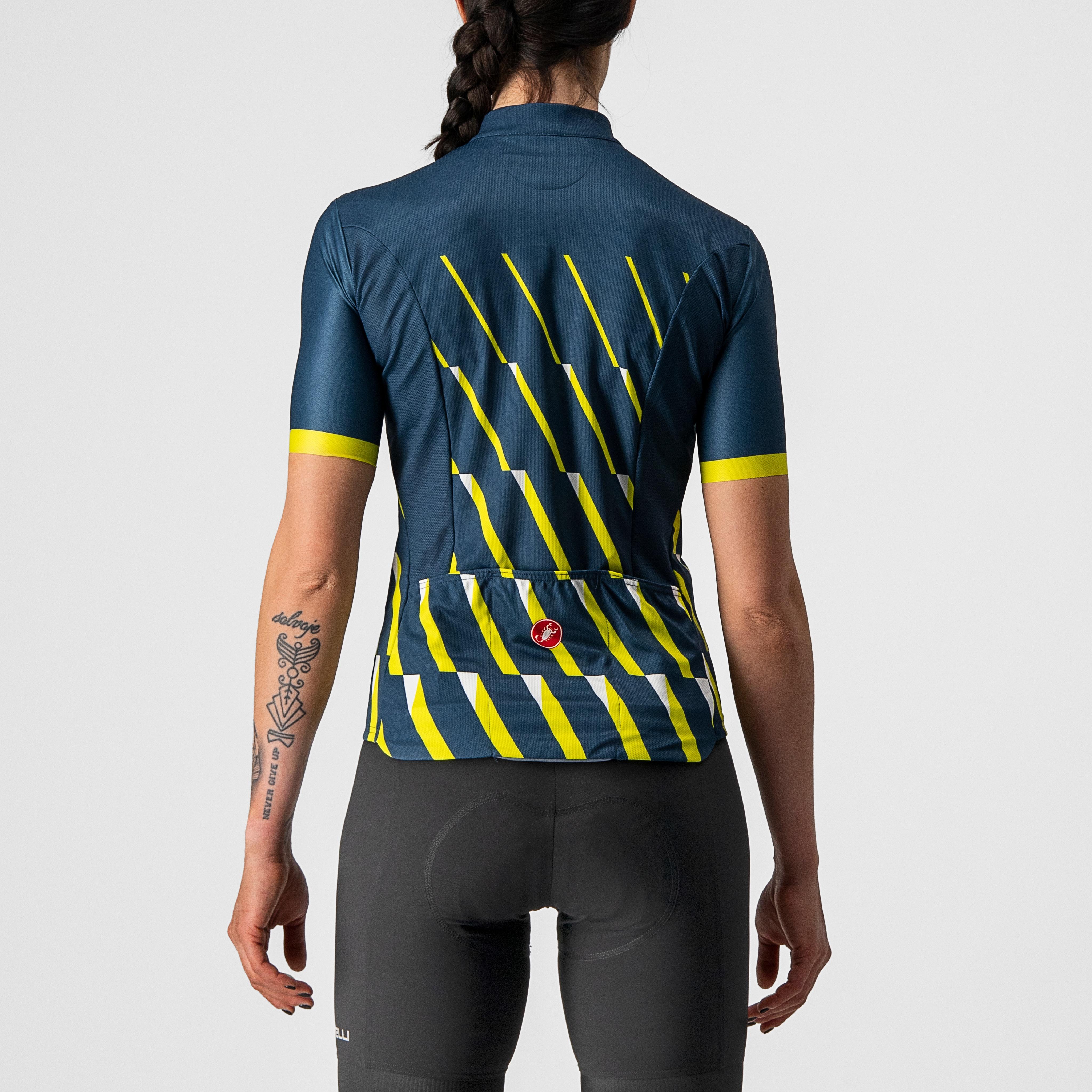 Pendio jersey - moonlit ocean/sulphur-white - castelli