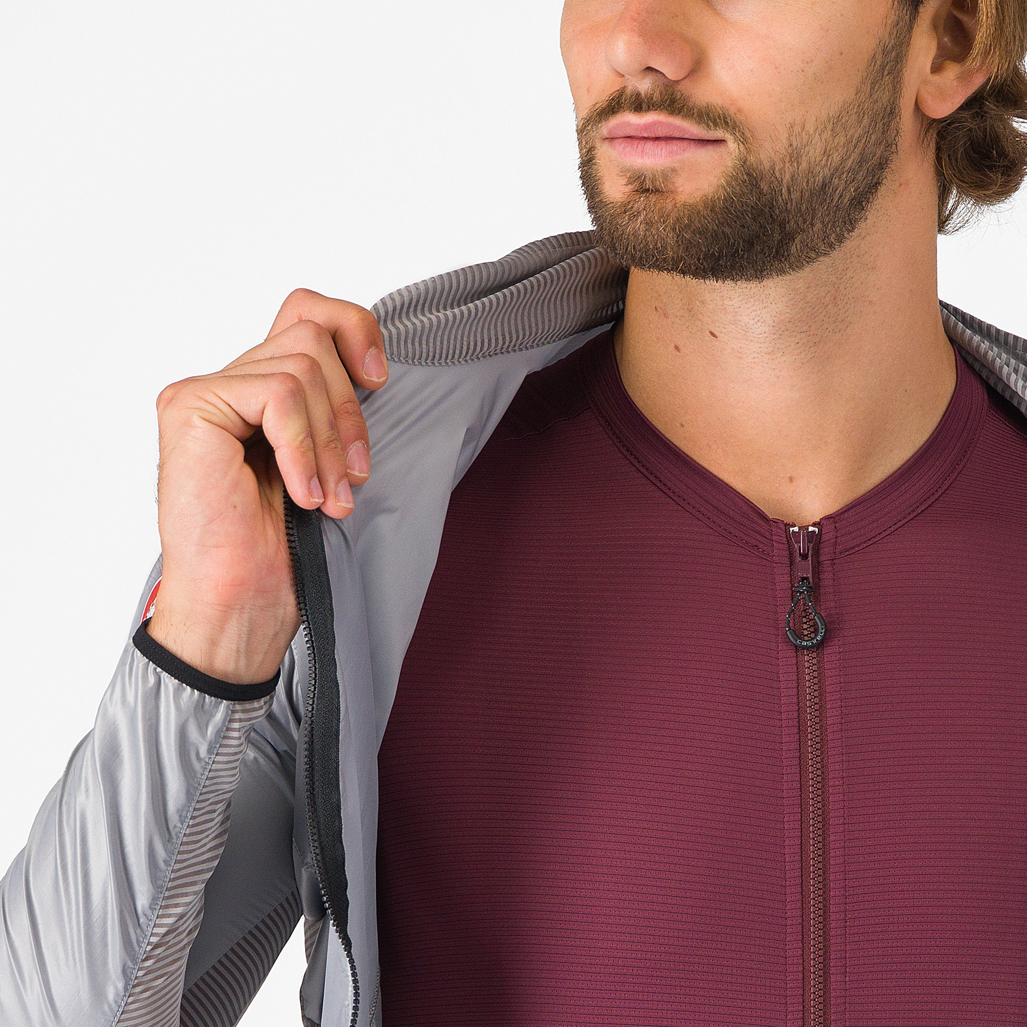 Aria shell jacket - silver gray - castelli