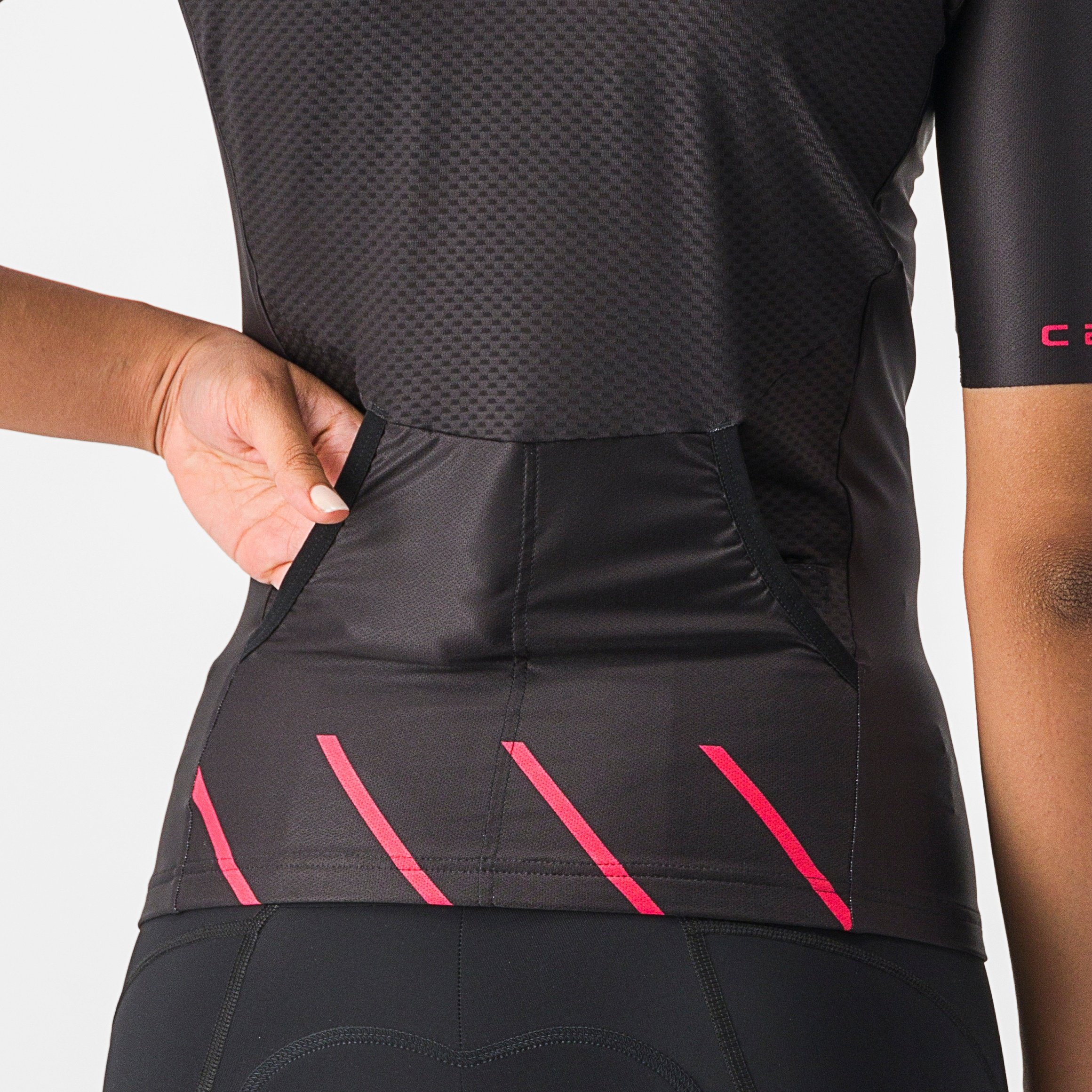 Free speed 2 w race top - black/hibiscus - castelli