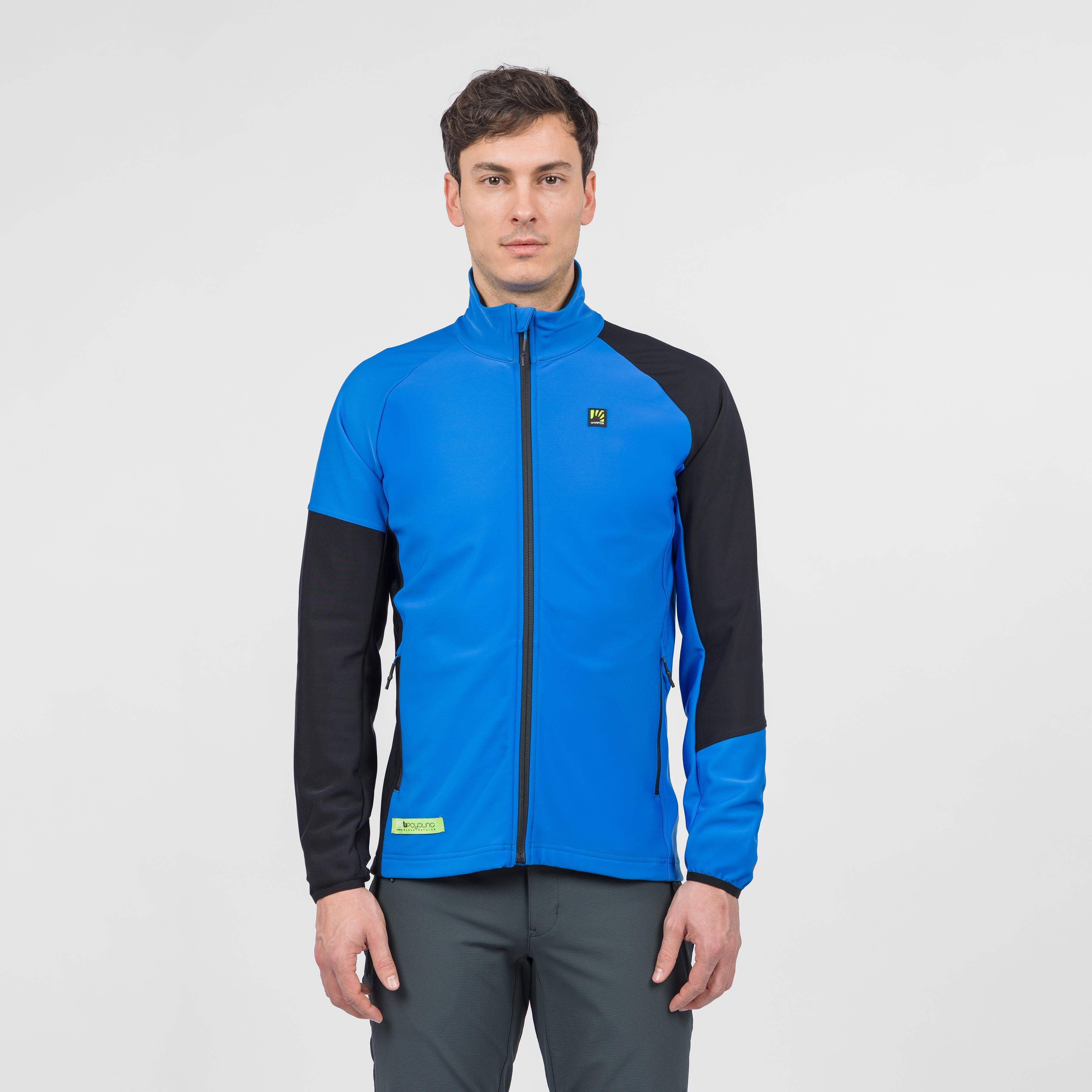 Santino full-zip fleece - french blue black - karpos