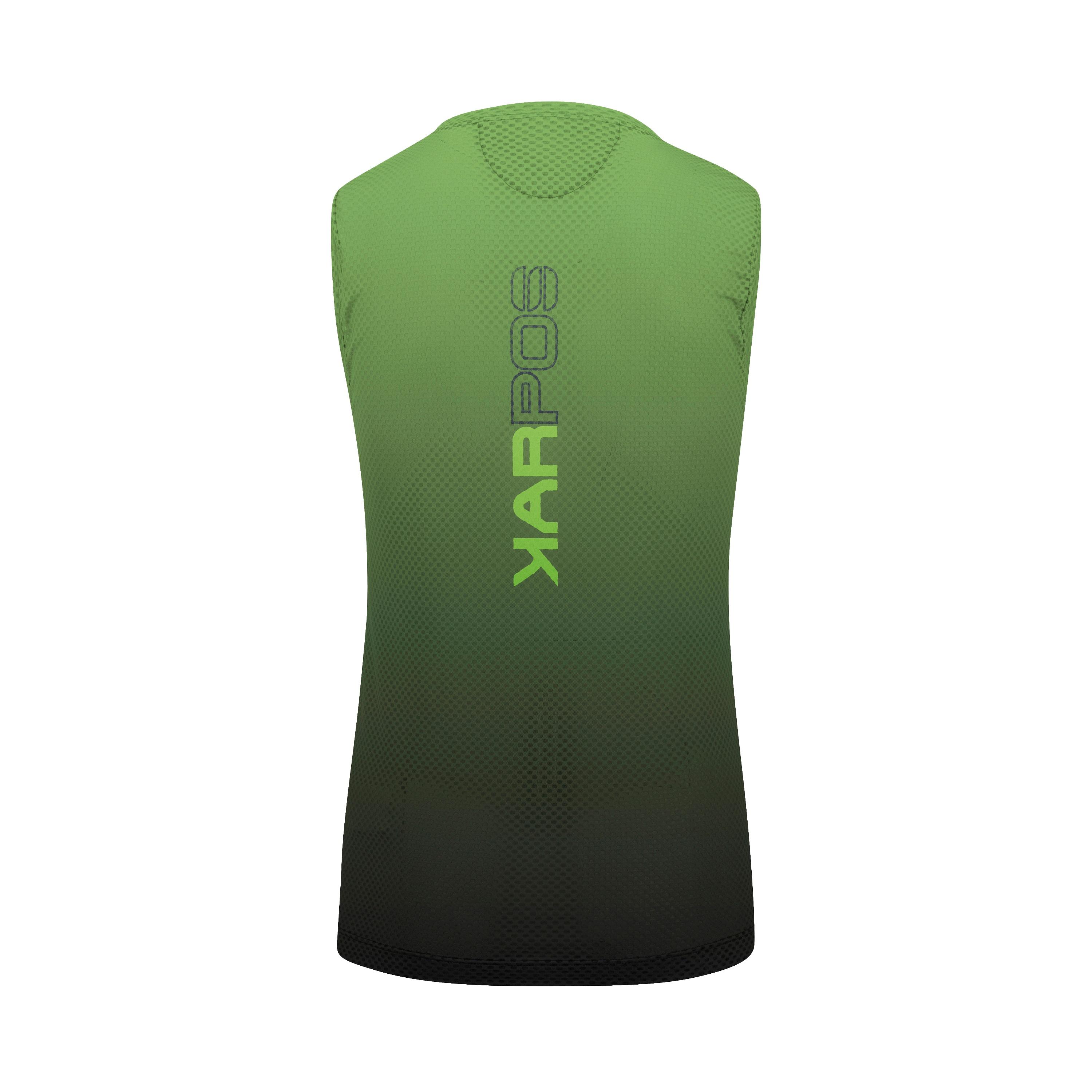 Verve mesh sleeveless - black/jasmine green - karpos