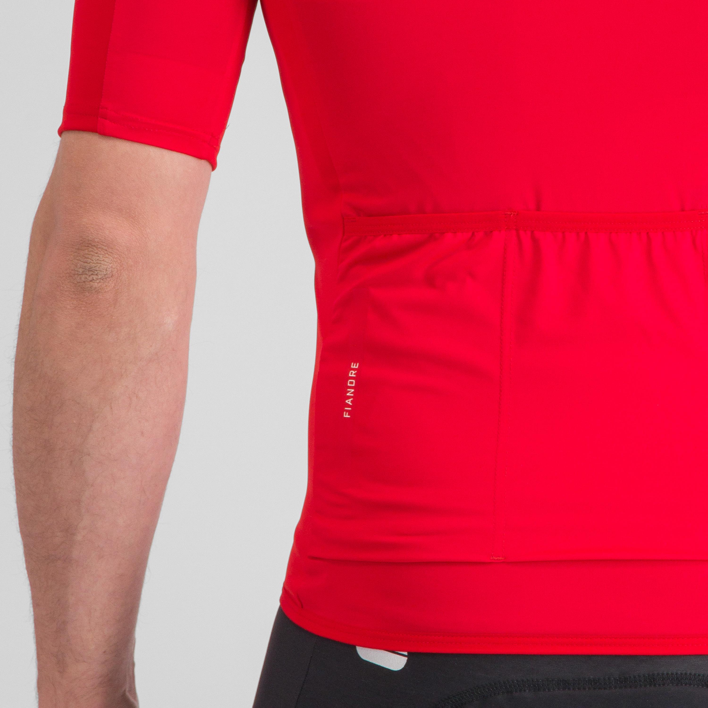 Fiandre light  short sleeve jacket - tango red - sportful