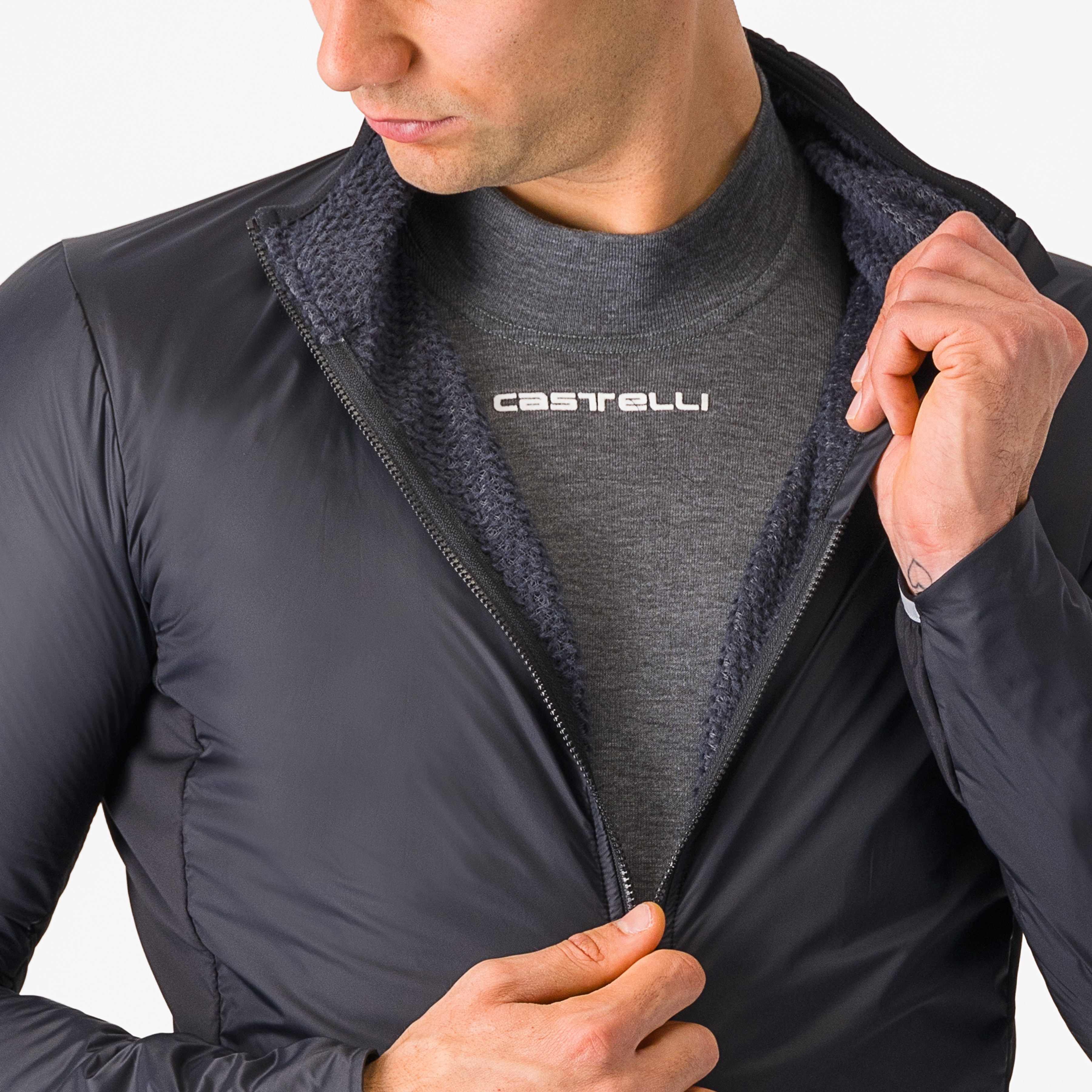 Fly direct jacket - light black/dark gray - castelli