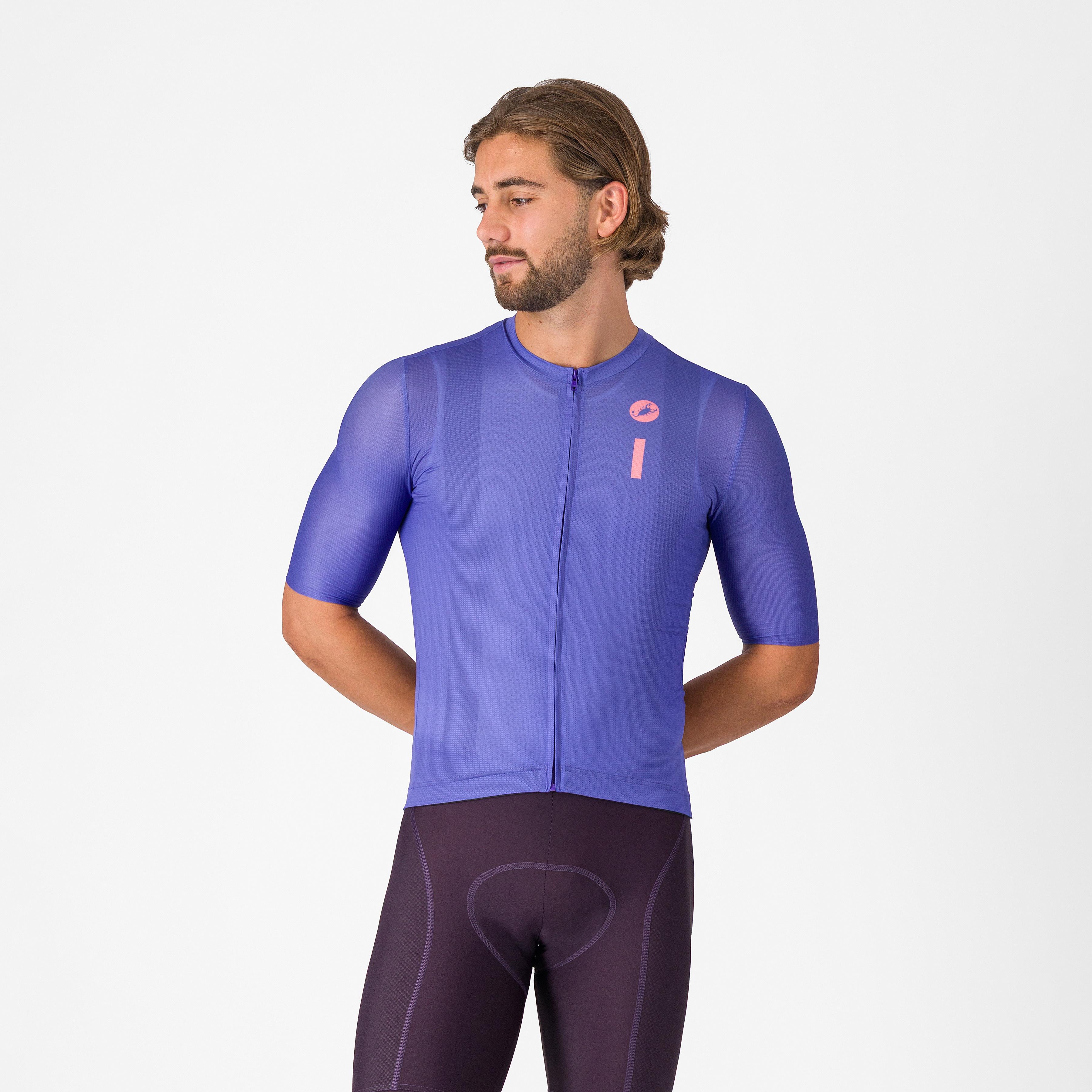 Drittone logo jersey - ultraviolet/rosa giro - castelli