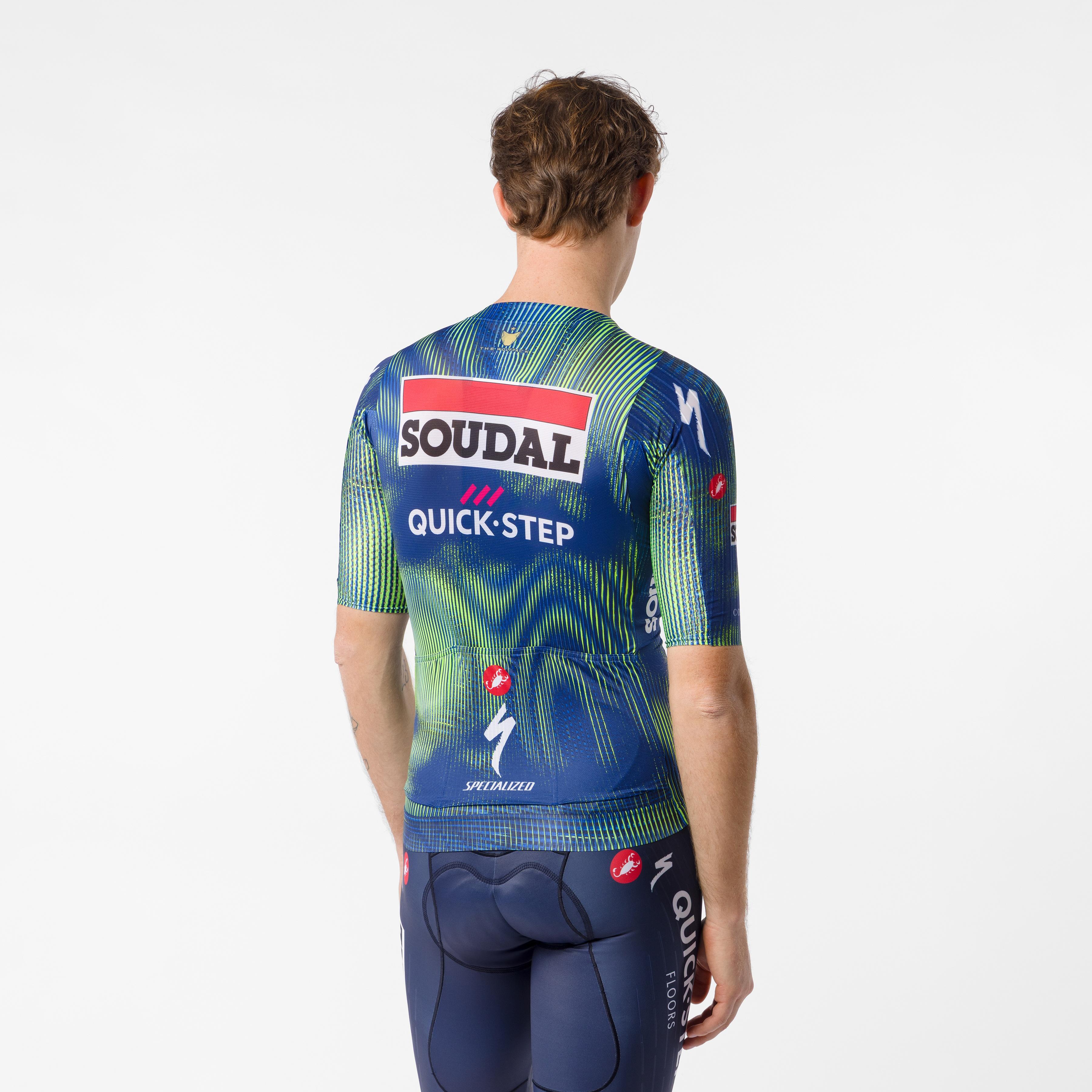 Aero race 8s jersey - blue/electric lime - castelli