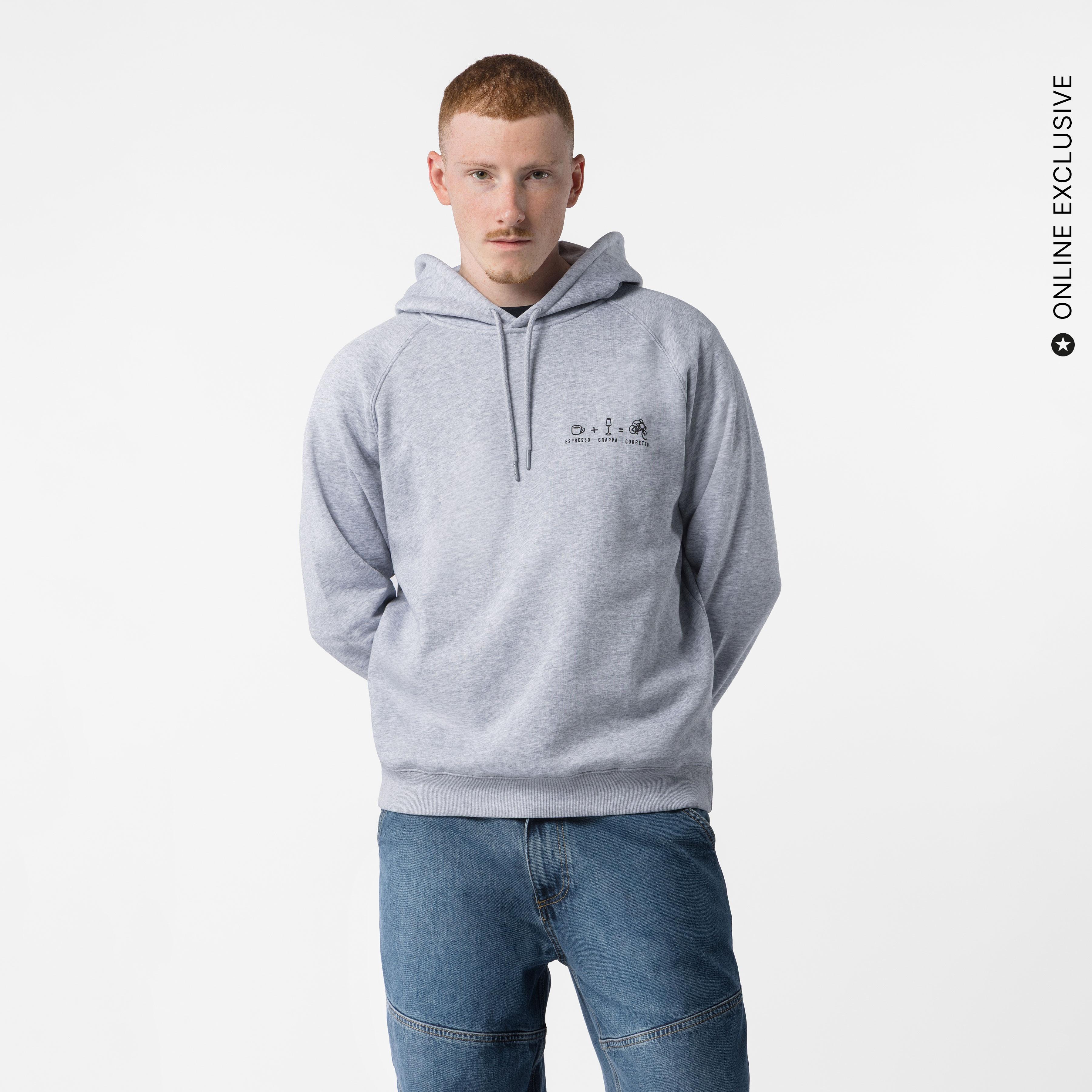 Corretto hoody - melange gray - castelli