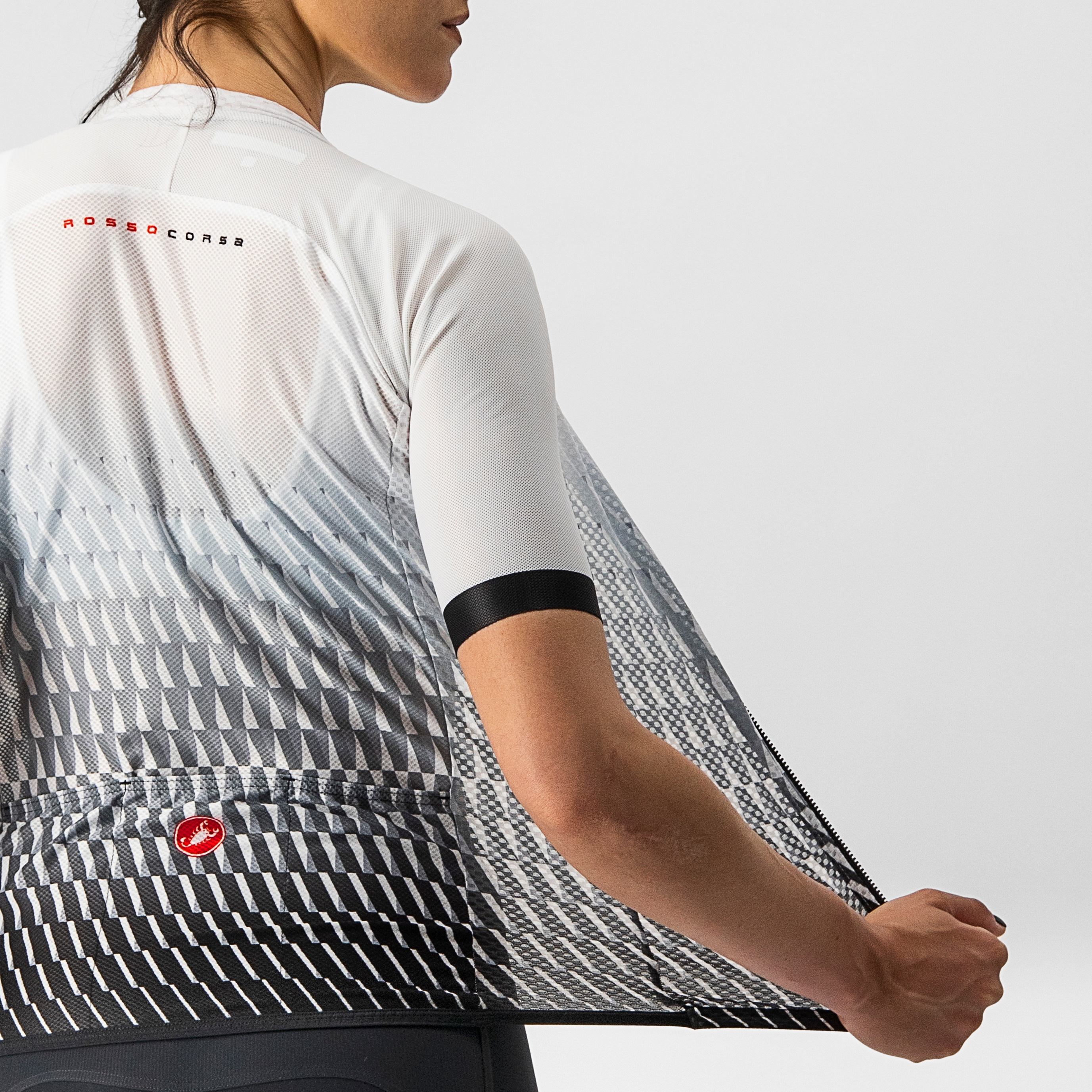 Climber's 2.0 w jersey - white/silver gray-light black - castelli