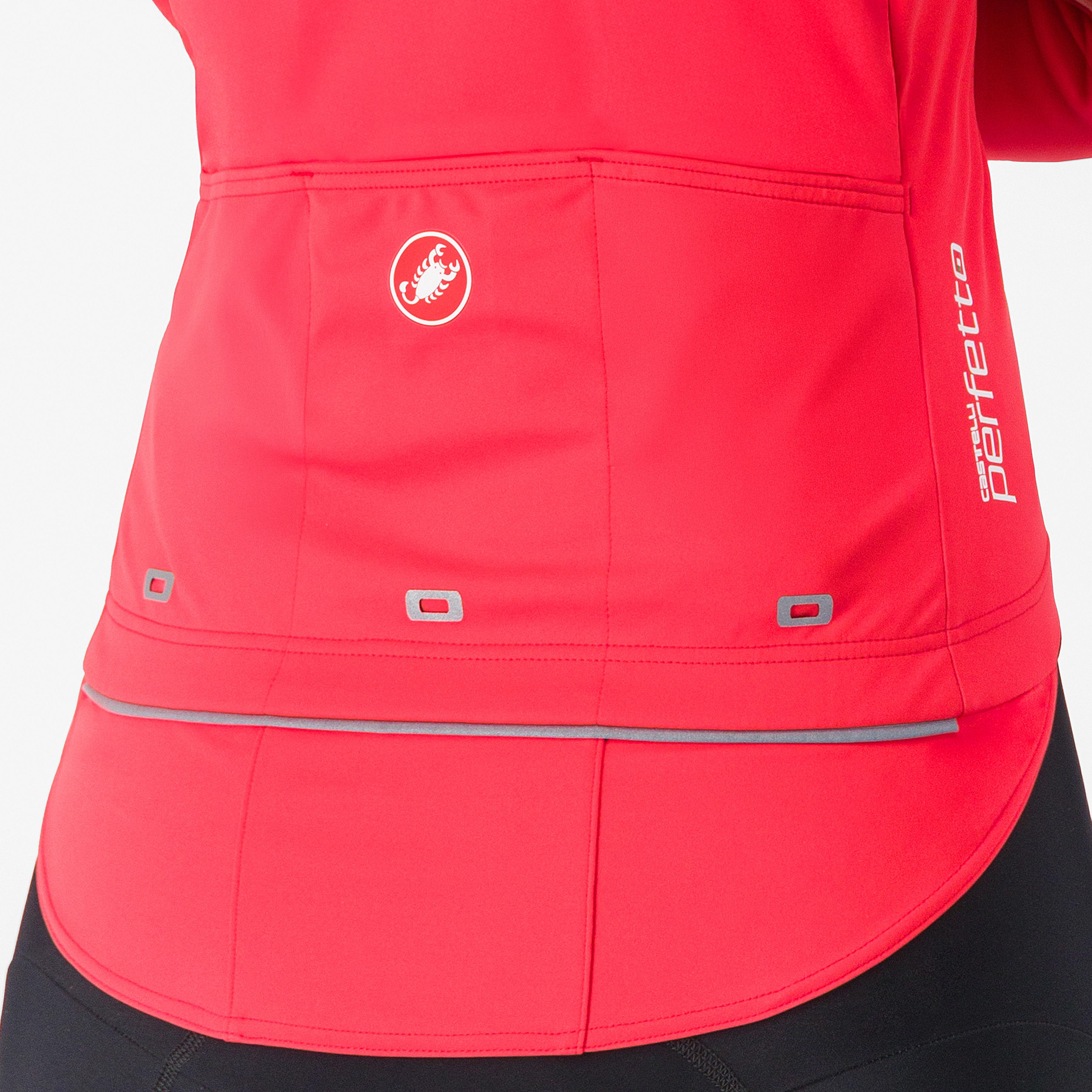Perfetto ros 3 w jacket - hibiscus/black reflex - castelli