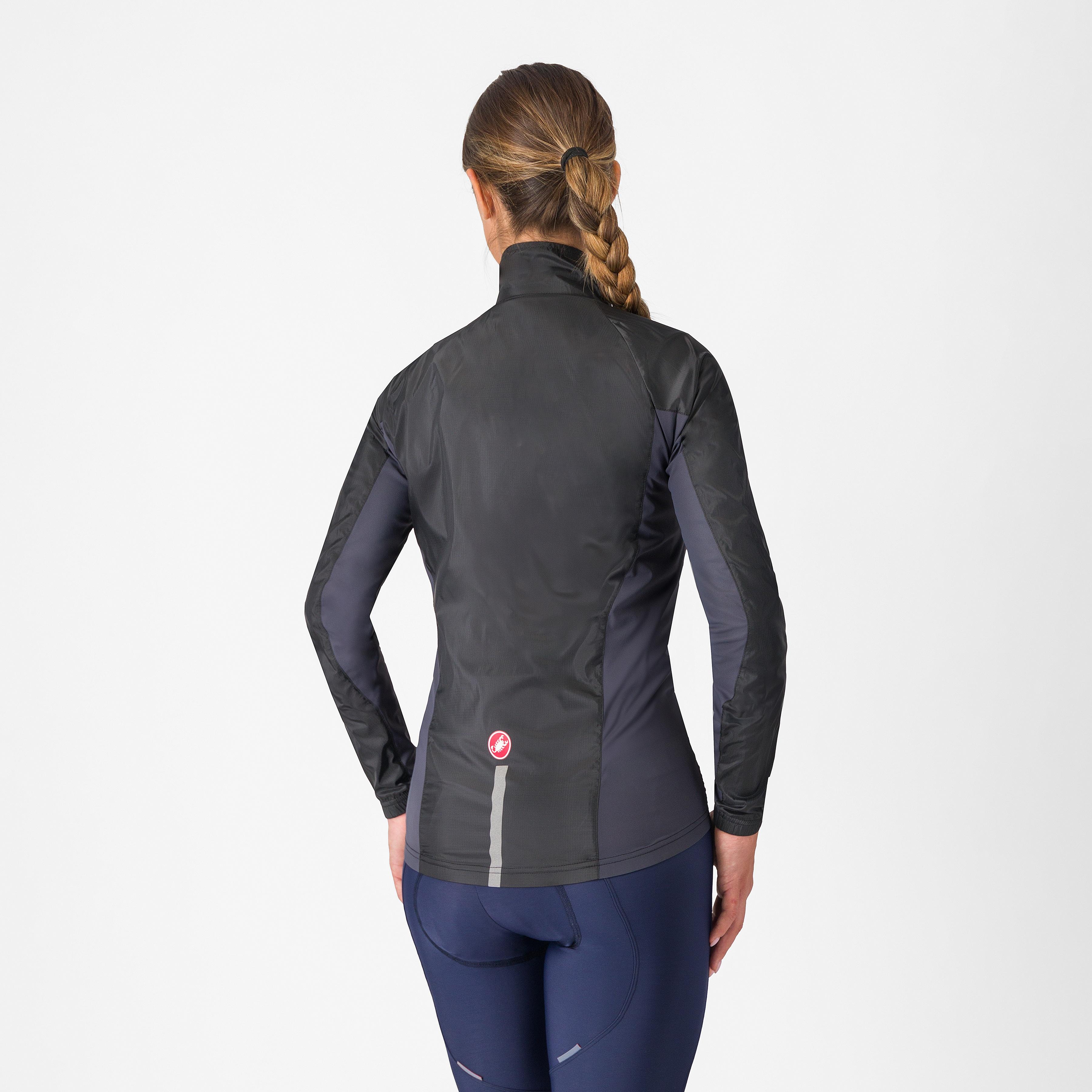 Squadra stretch  w jacket - light black/dark gray - castelli