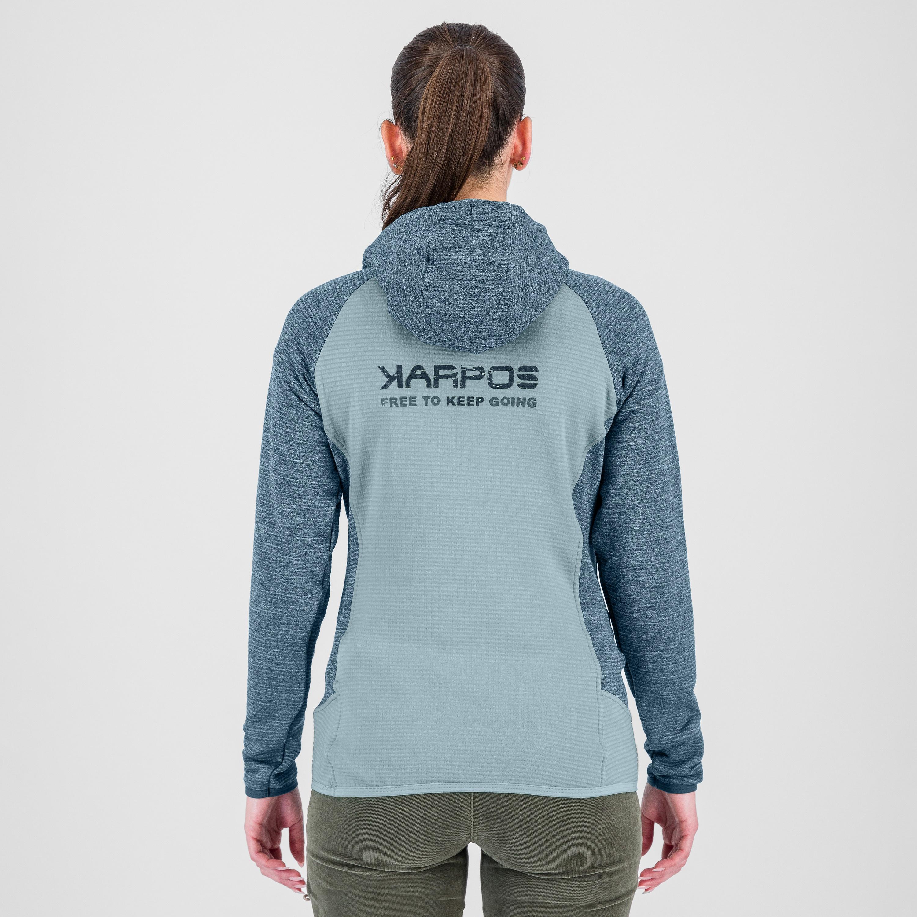 Camoscio w hoodie - sterling blue/spring lake - karpos