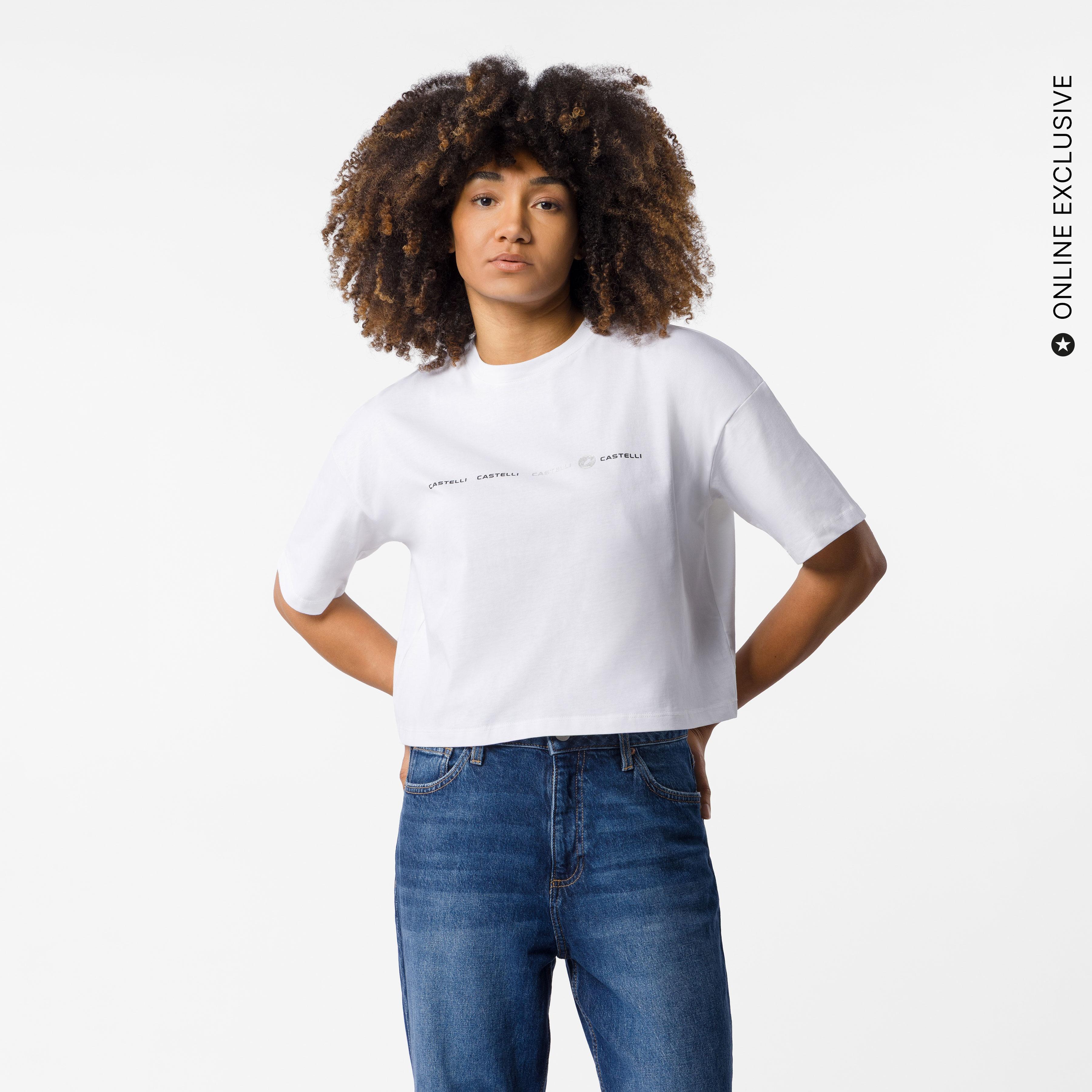 Women's multi logo tee - white - castelli
