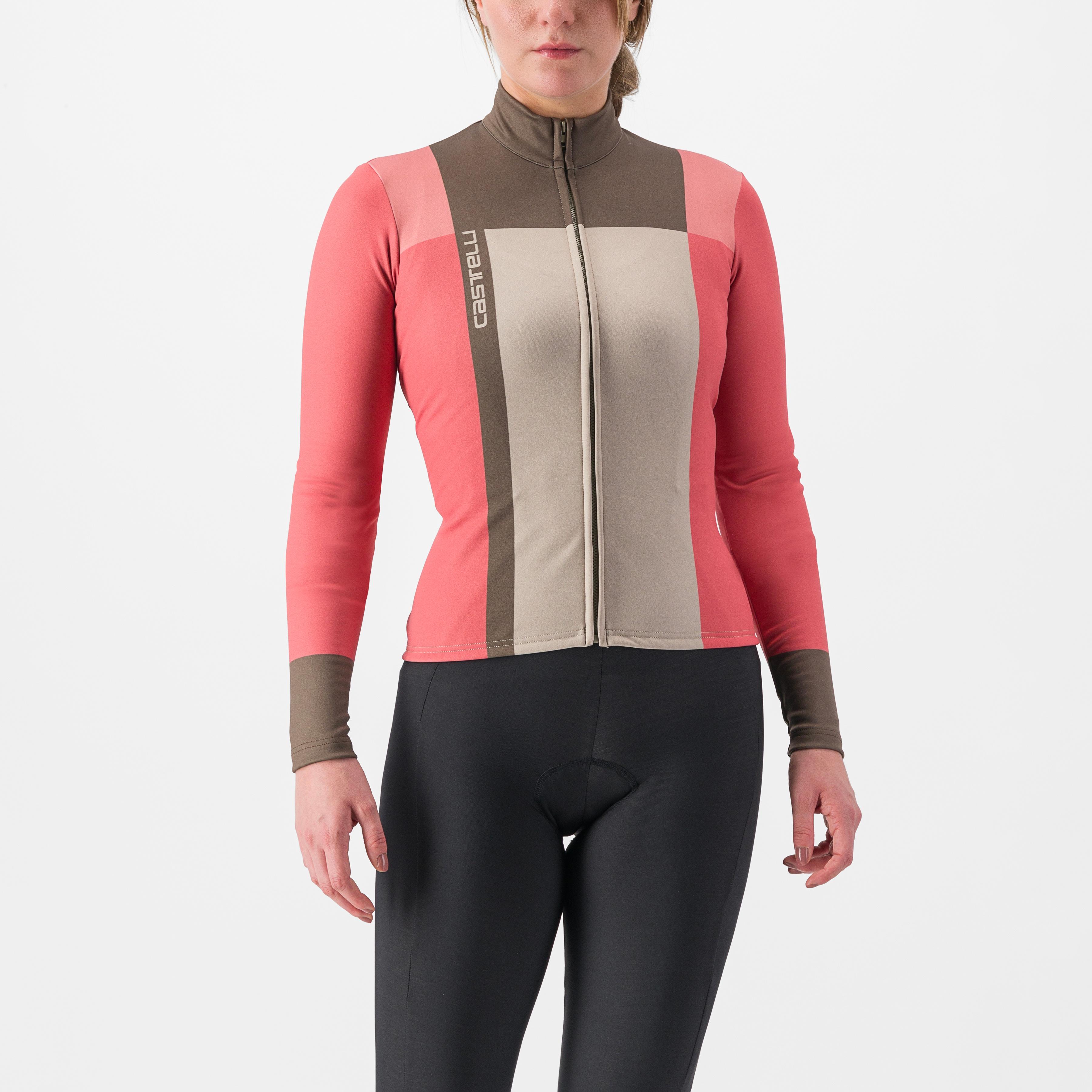 Unlimited w thermal jersey - mineral red/clay - castelli