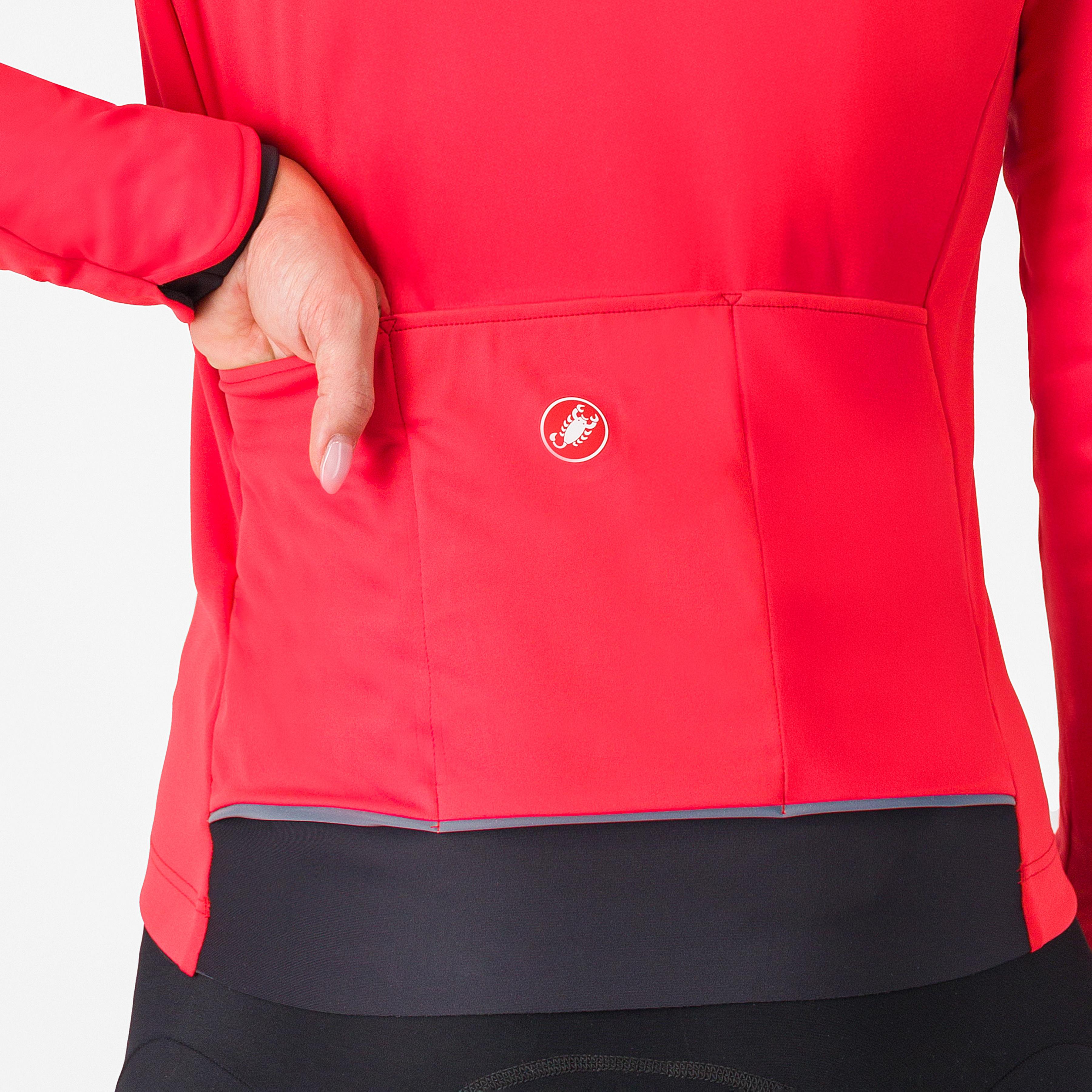 Alpha 150 w jacket - hibiscus/black - castelli