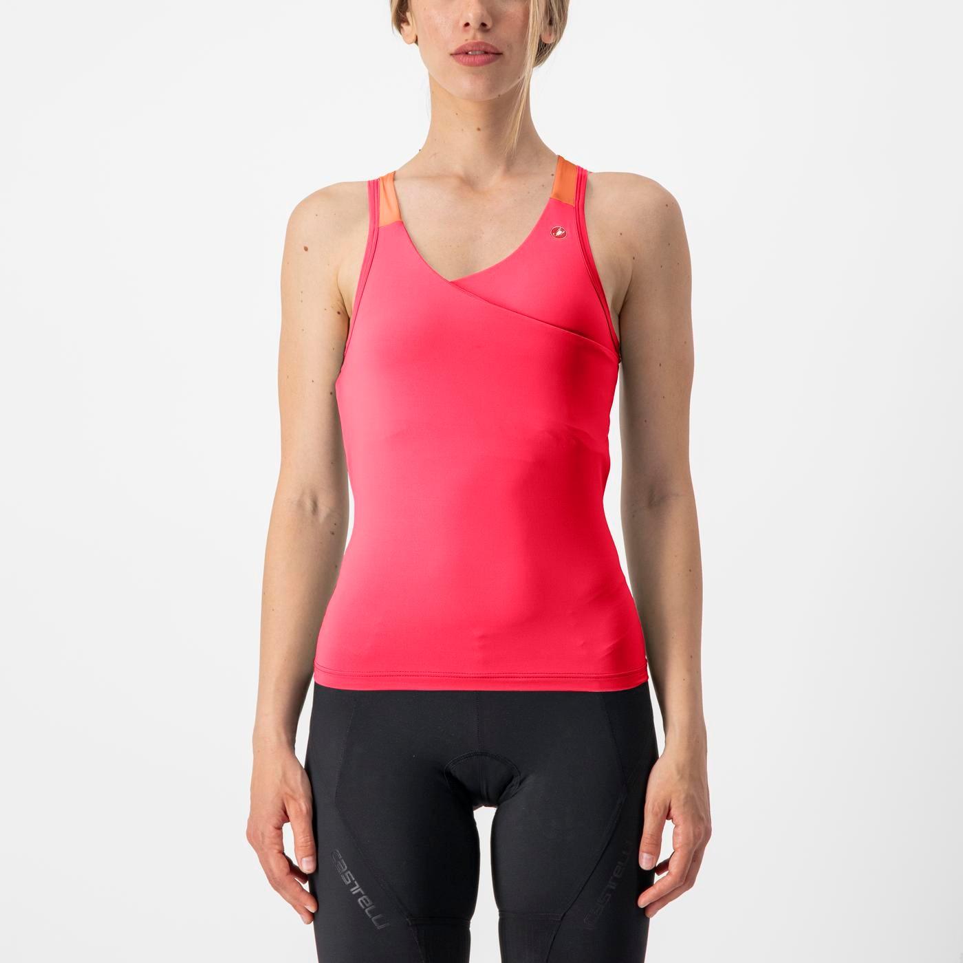 Solaris top - hibiscus/soft orange - castelli