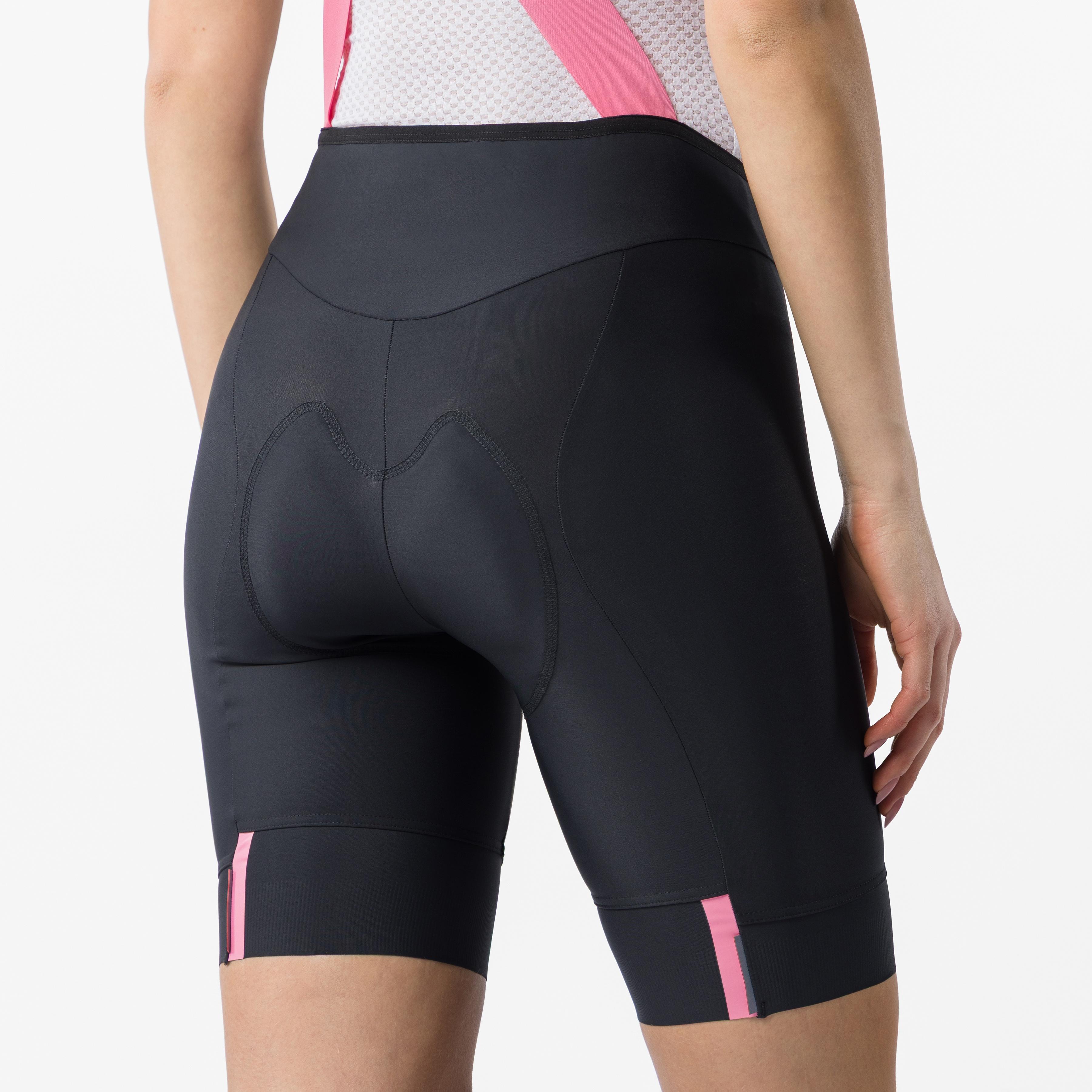 # giro prima 2 dt bibshort - nero/rosa giro - castelli