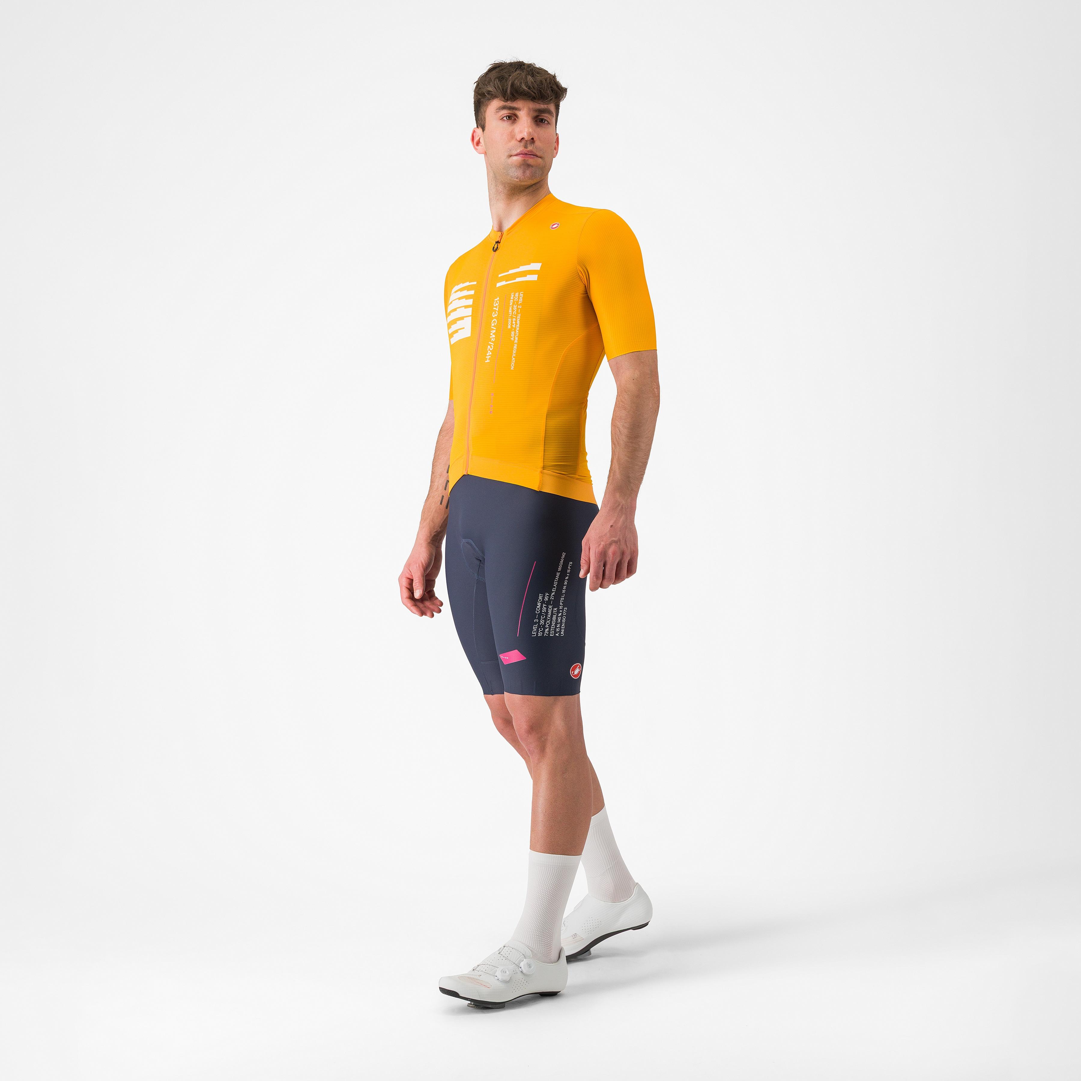 Espresso r-a/d jersey - vivid orange - castelli