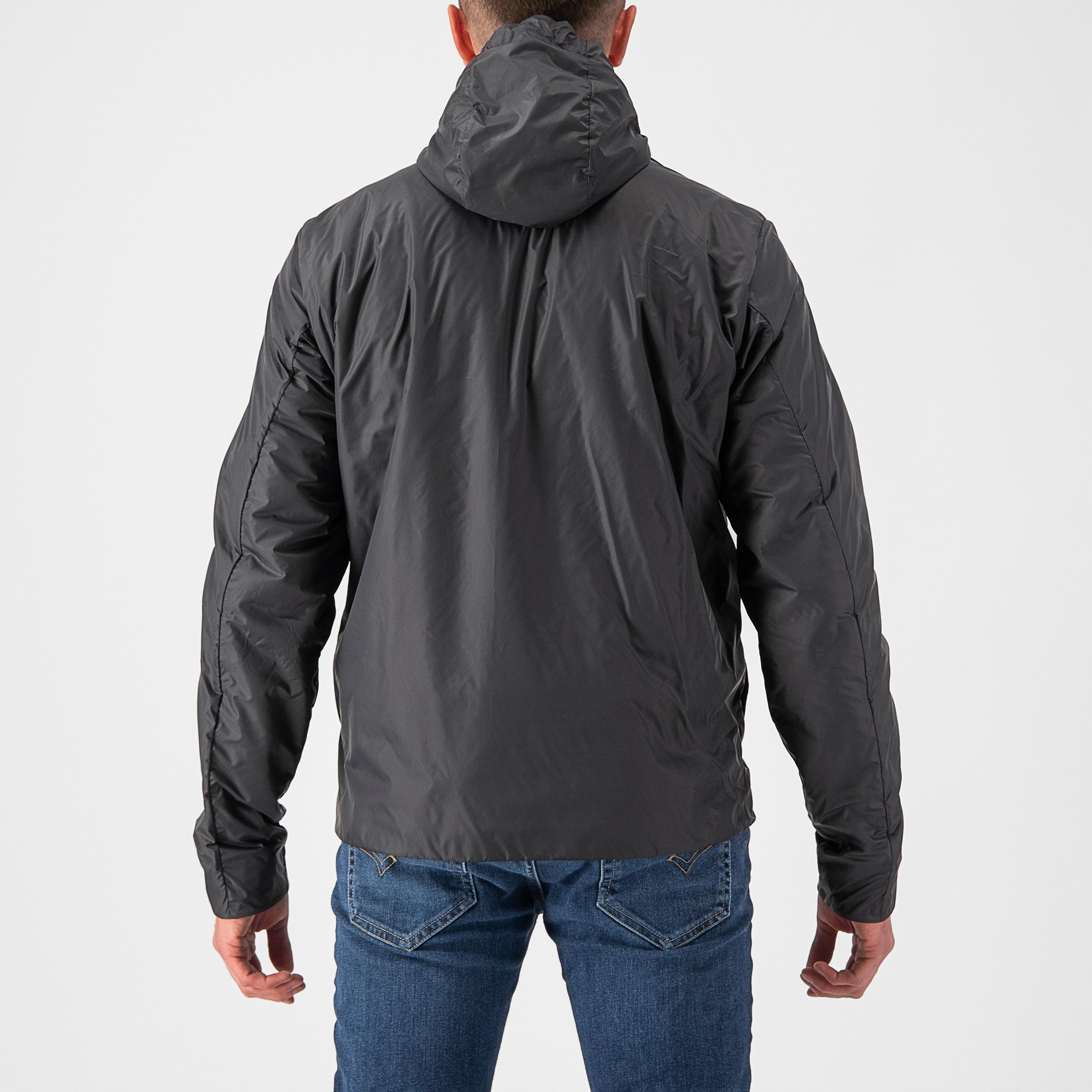 Riscalda puffy jacket - dark gray/ electric lime - castelli