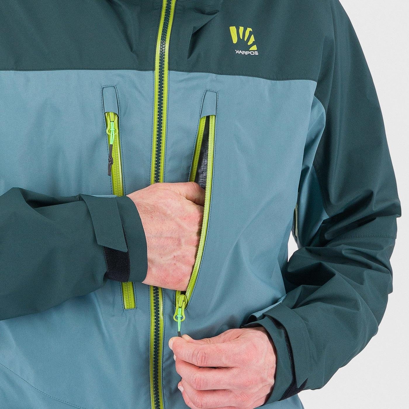 Highest goretex shell jacket - atlantic/forest - karpos