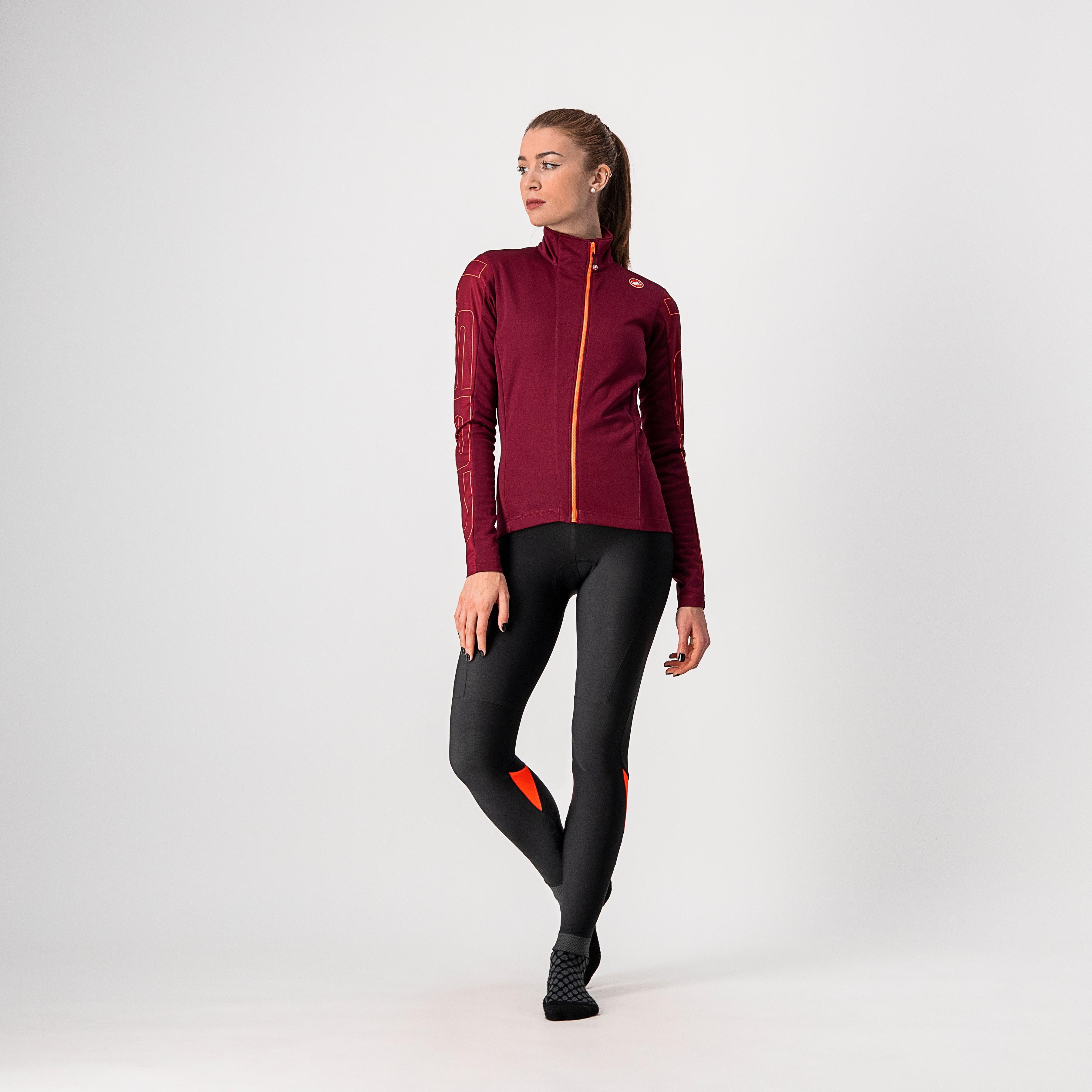 Transition w jacket - bordeaux/brilliant pink - castelli