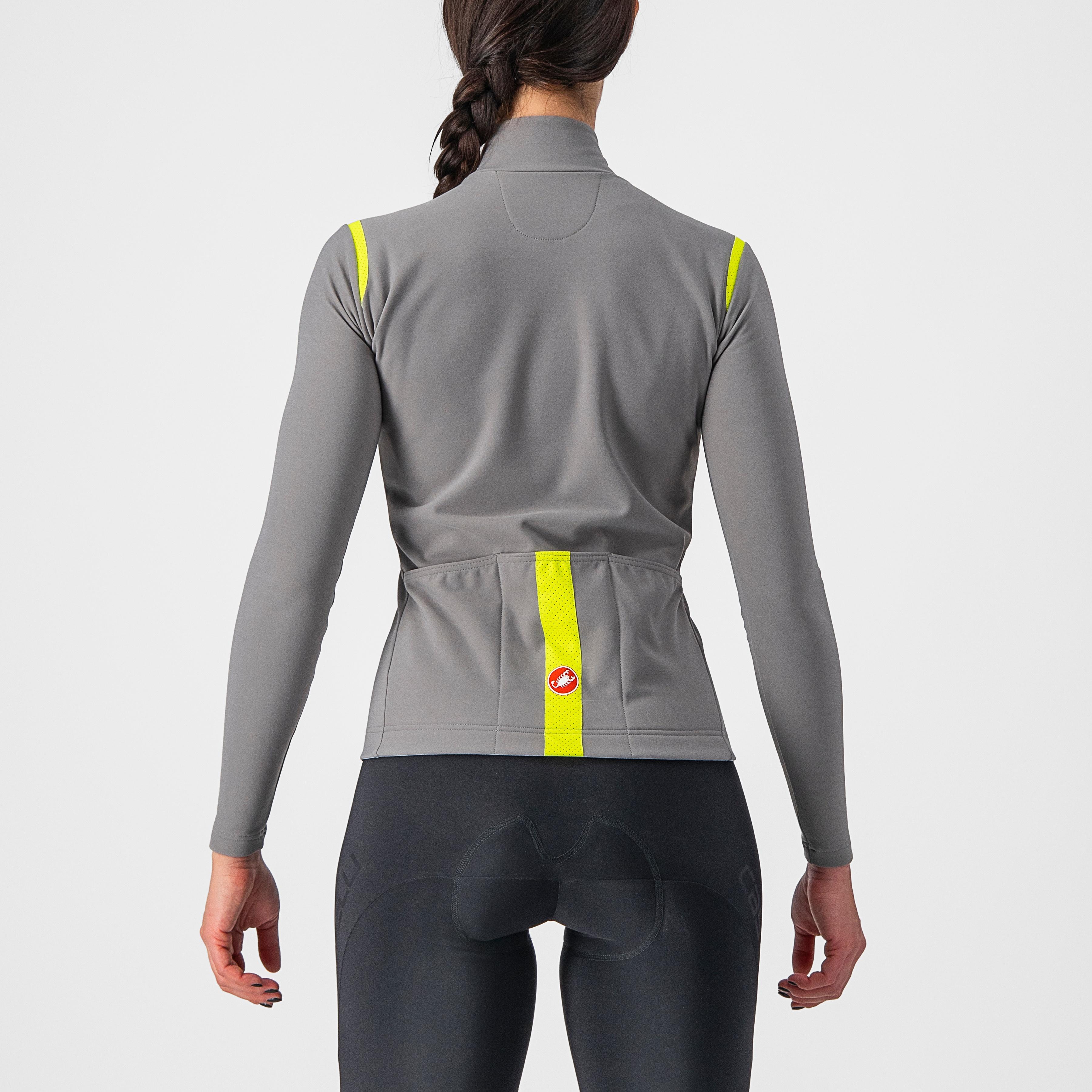 Tutto nano ros w jersey - nickel gray/yellow fluo - castelli