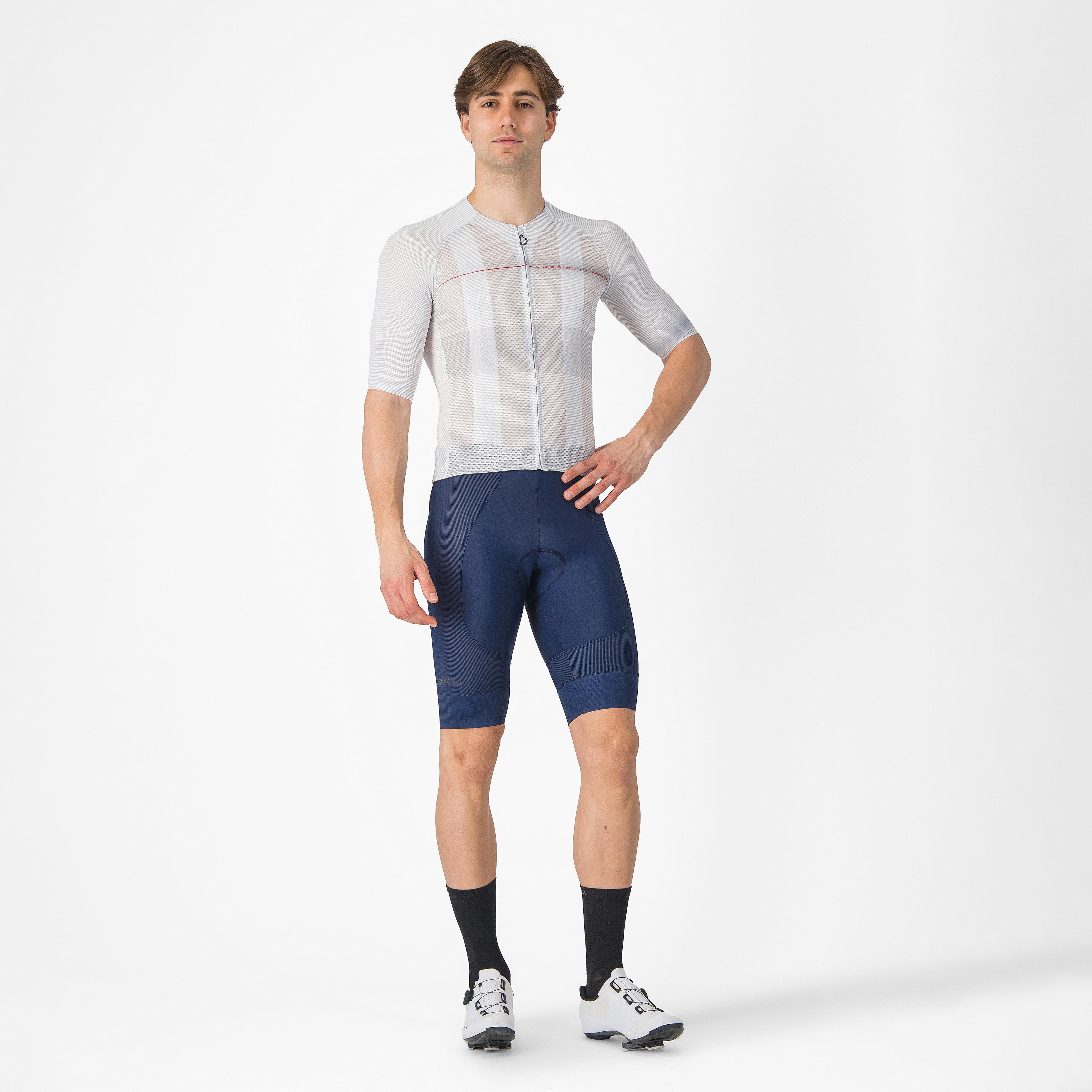 Climber's a/c jersey - silver gray/red - castelli