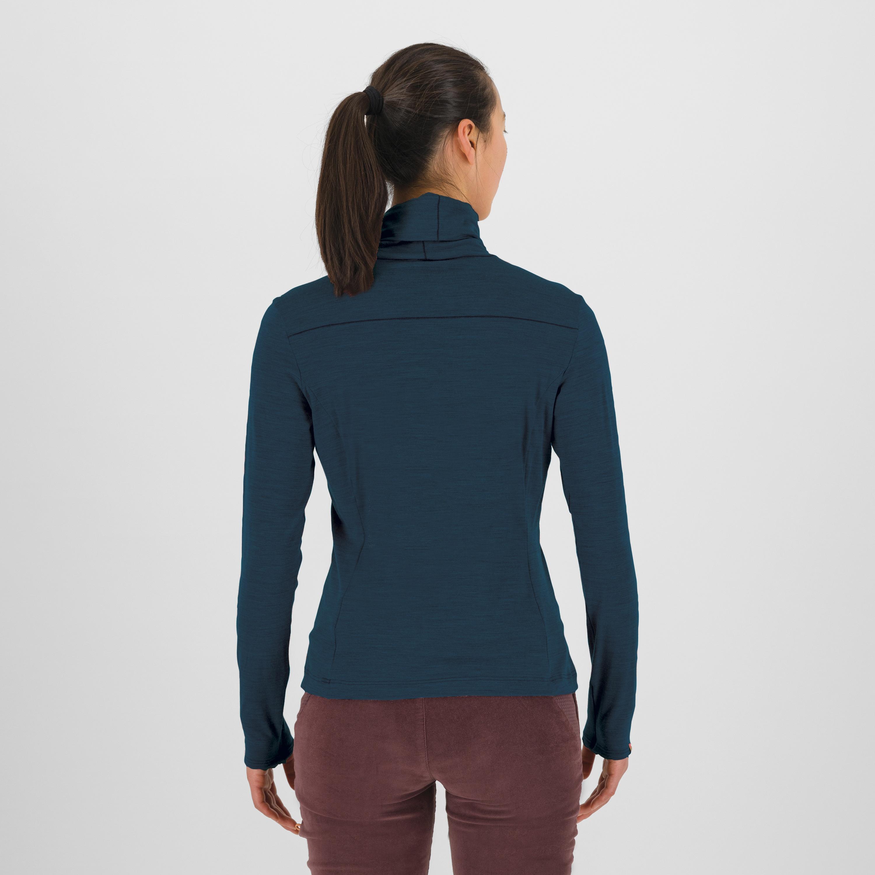 Coppolo merino w high neck ls - midnight - karpos