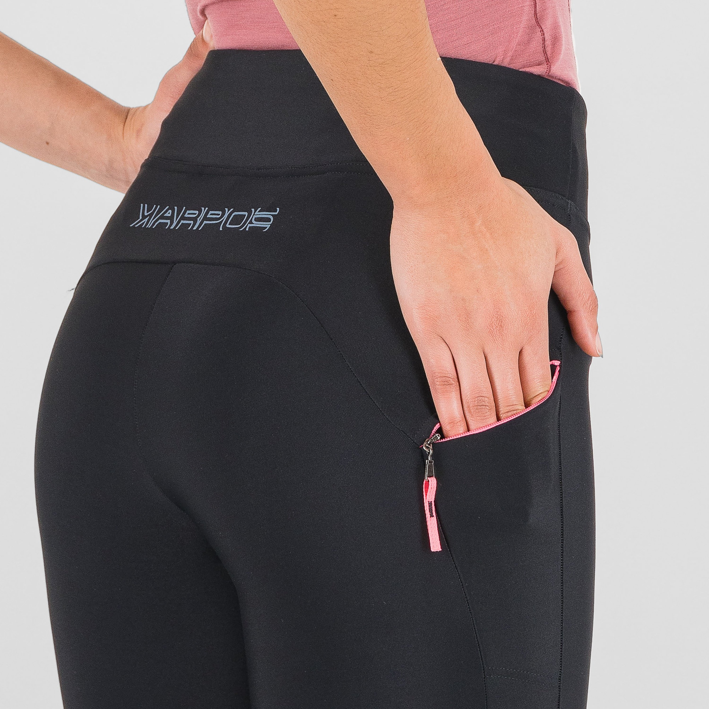Easygoing  winter w pant - black pink fluo - karpos