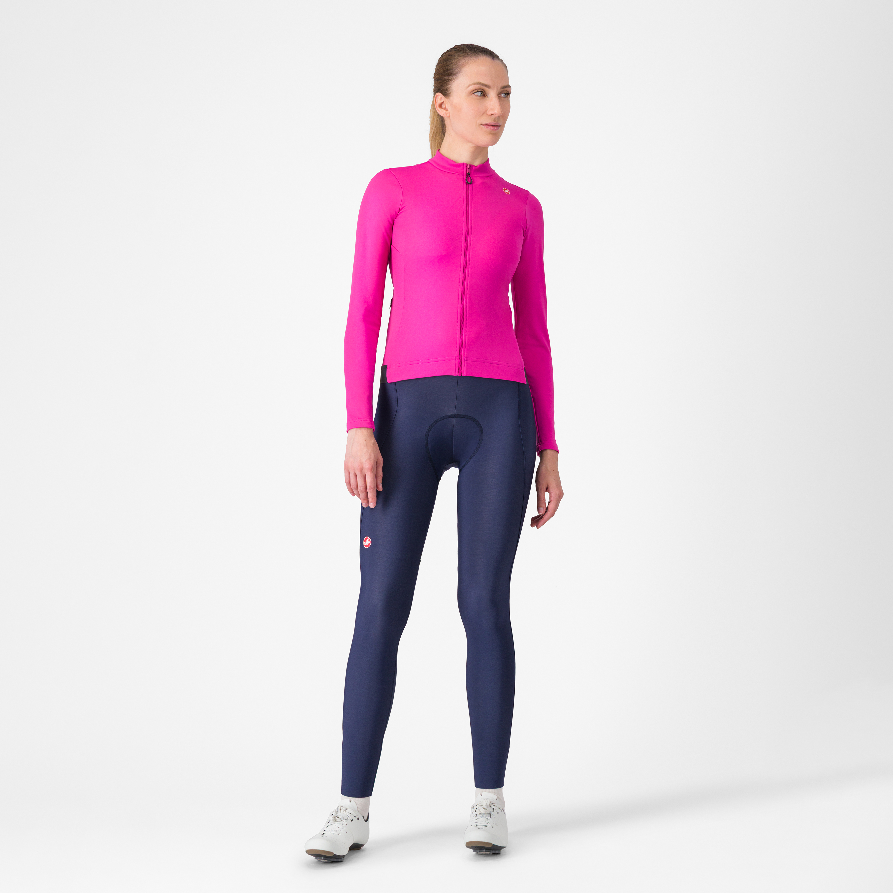 Espresso thermal w jersey - violet pink/dark gray - castelli
