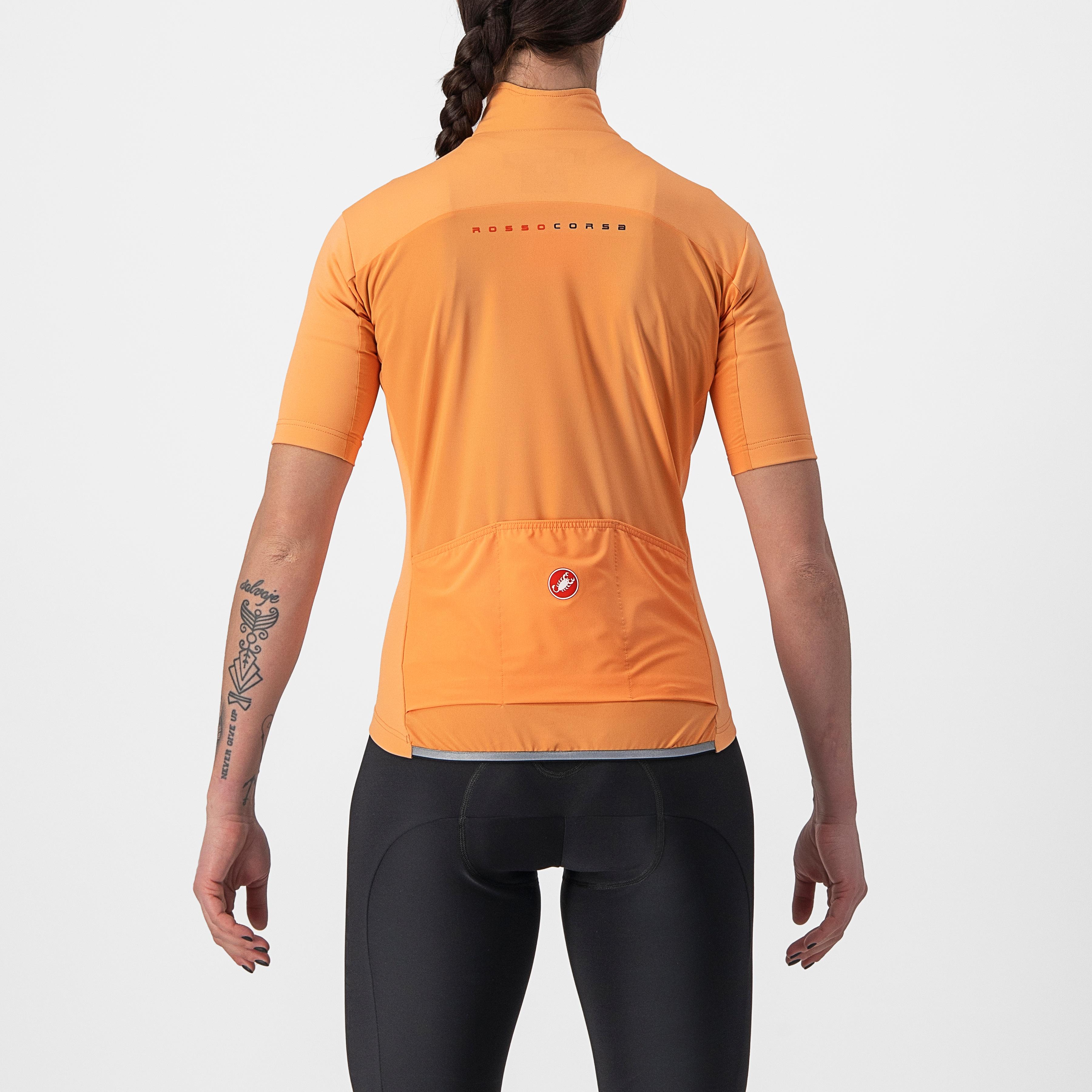 Perfetto ros 2w wind jersey - melon - castelli