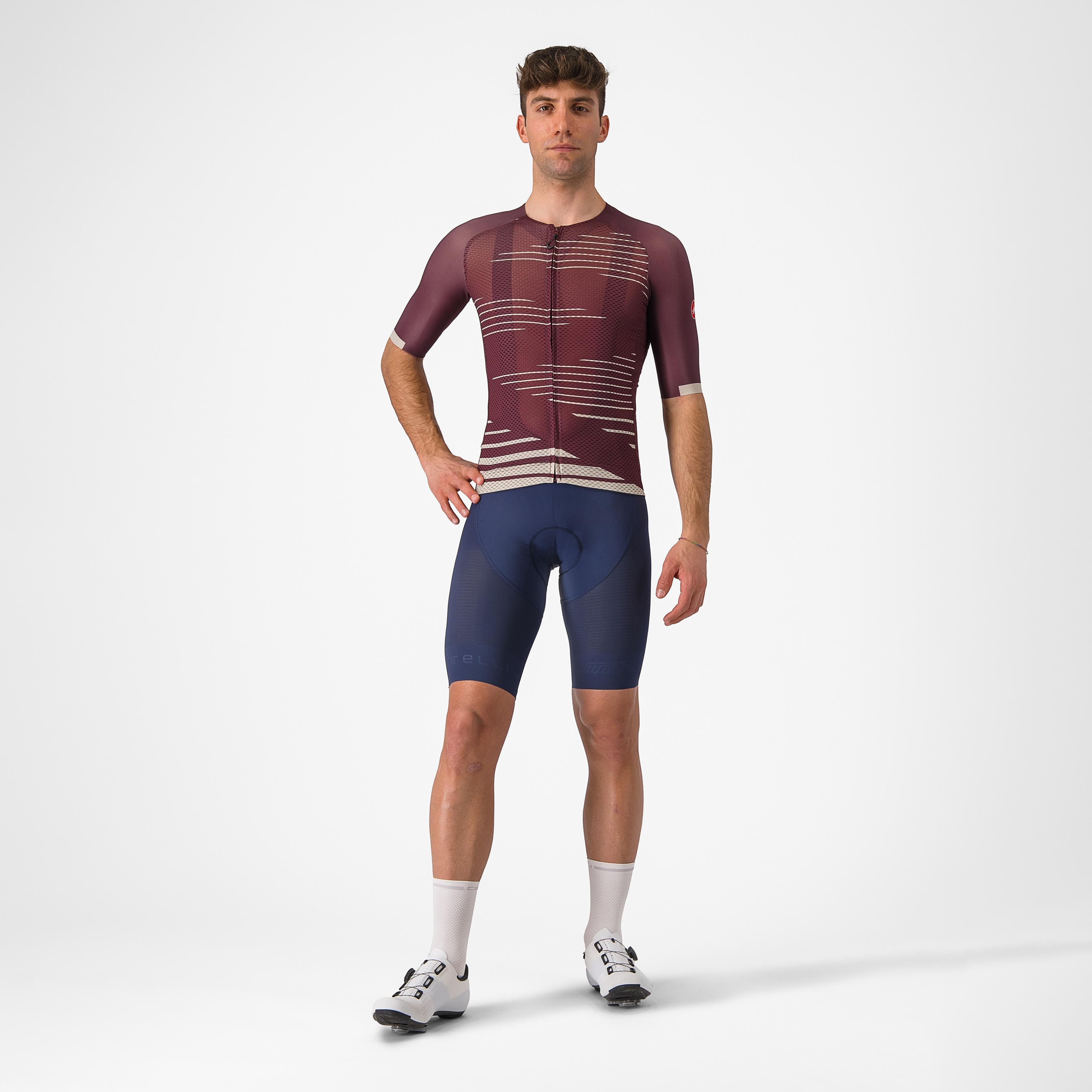 Climber's 4.0 jersey - deep bordeaux/silver moon - castelli