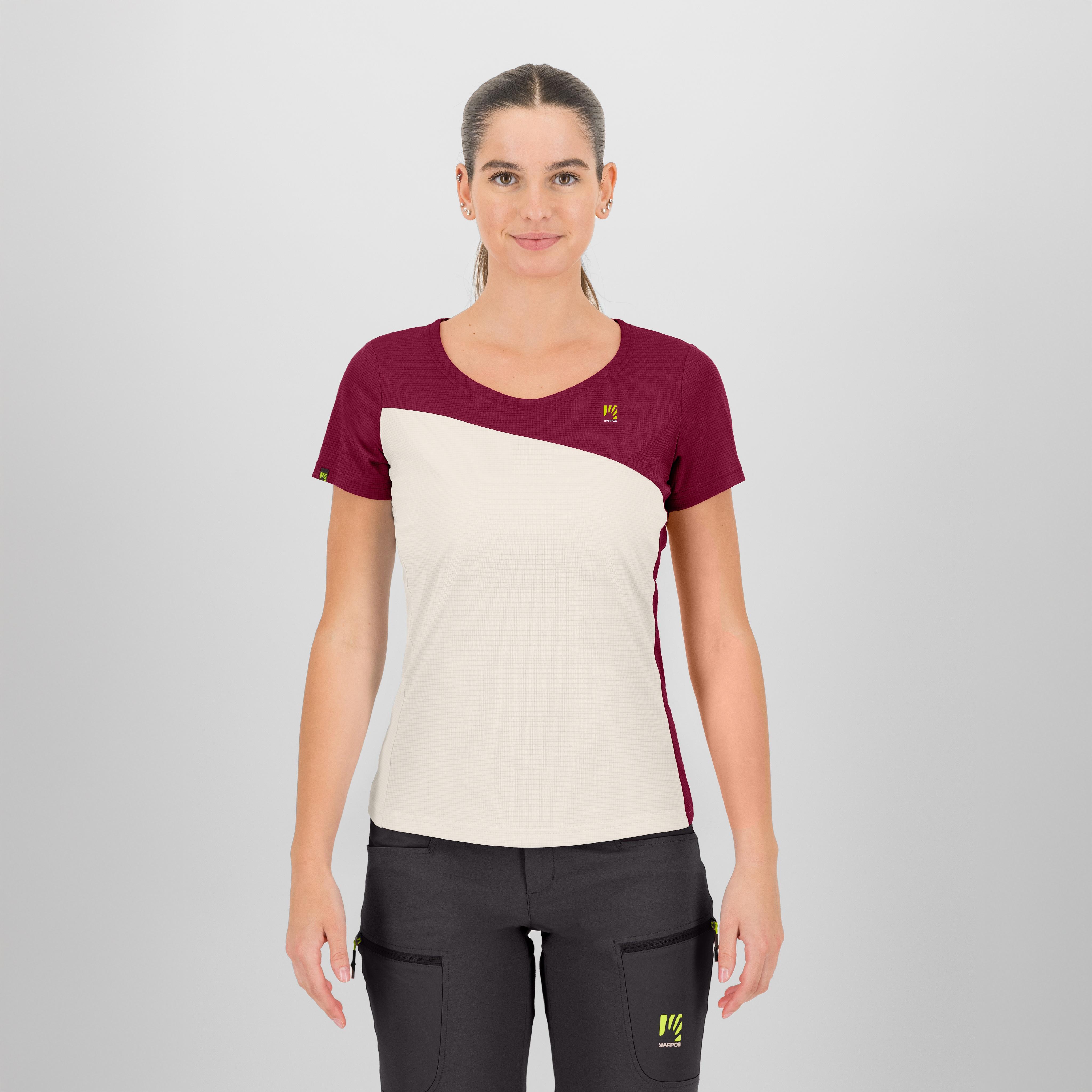 Averau w jersey - pristine/beet red - karpos