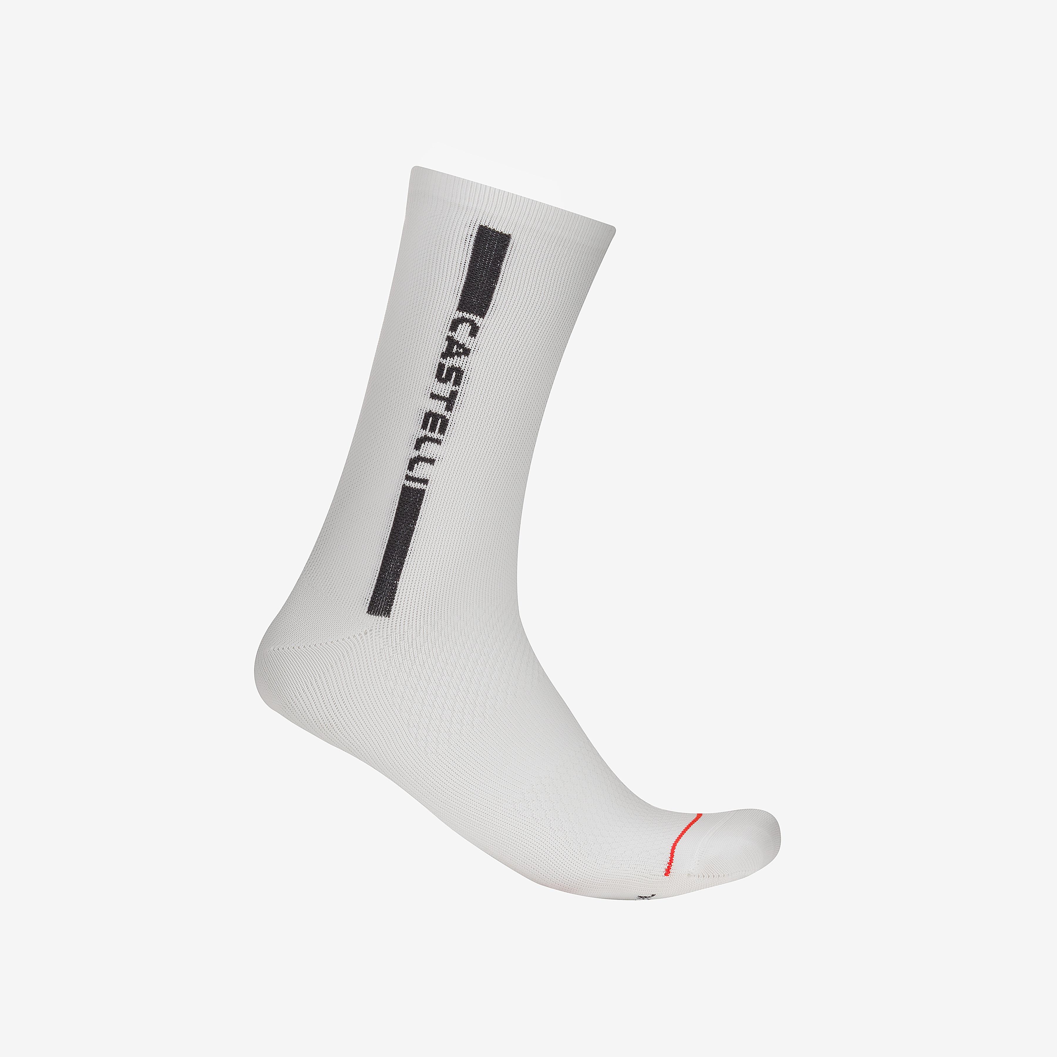 Linea logo 15 sock - white/black - castelli