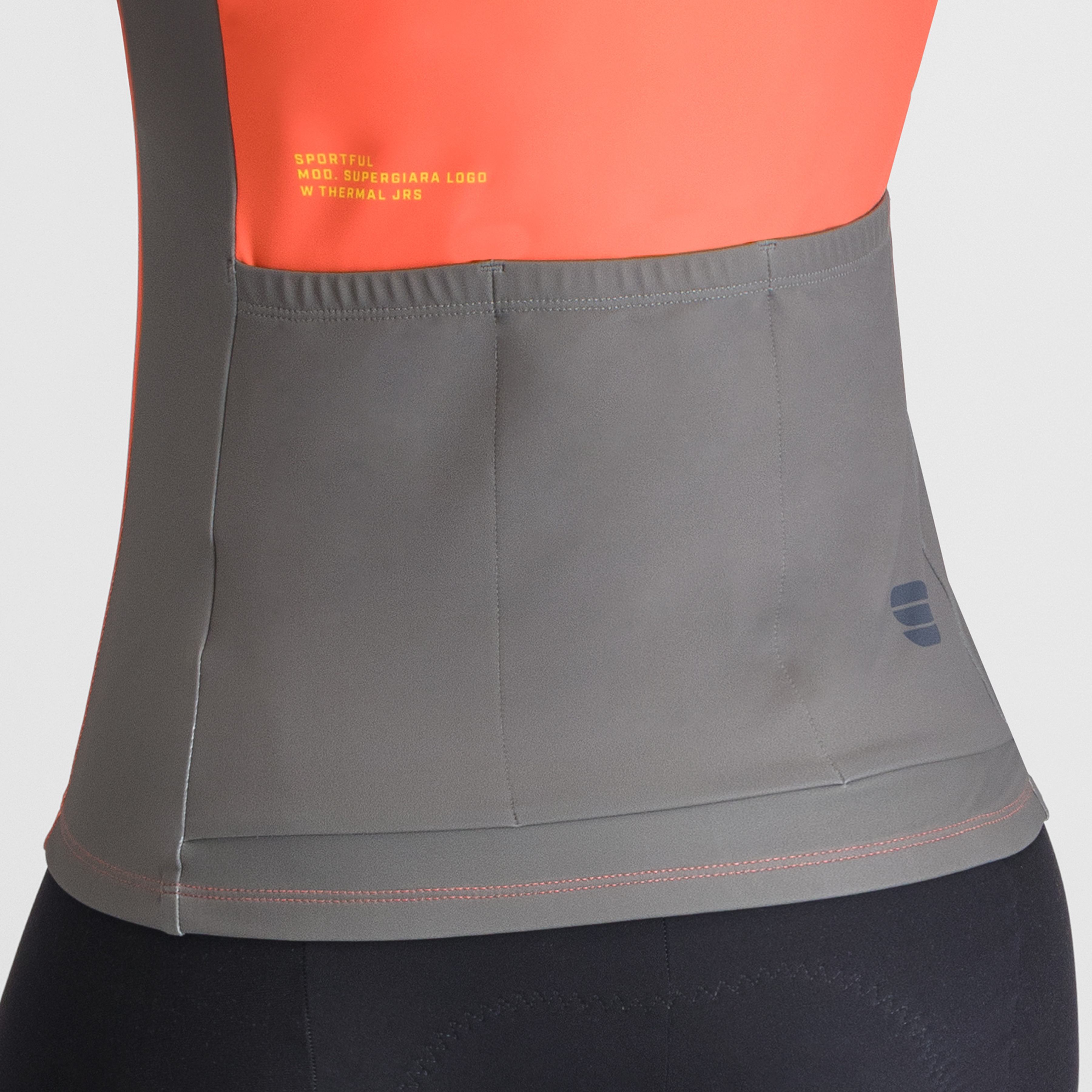 Supergiara logo thermal w jersey - pompelmo - sportful