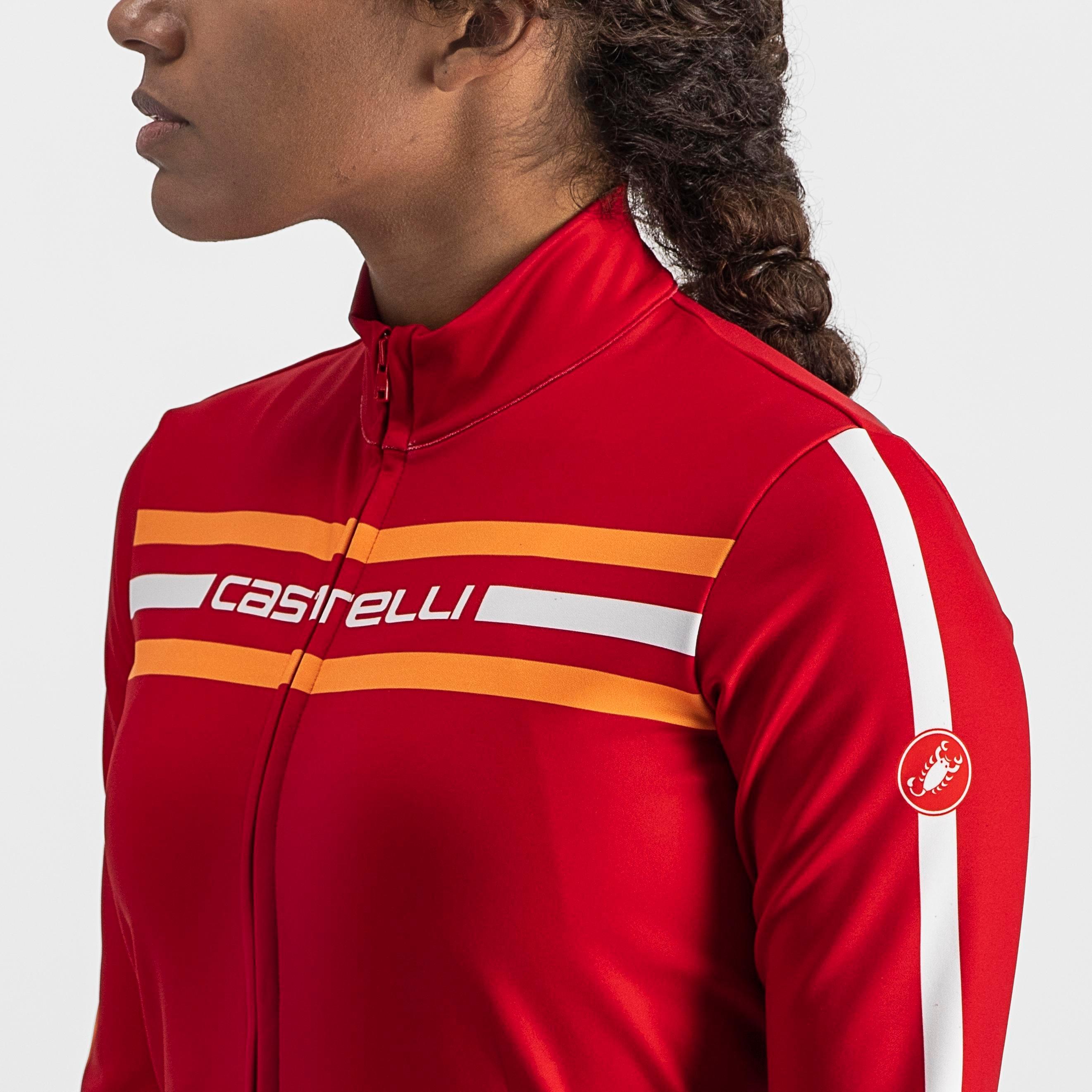 Unlimited w thermal jersey - dark red - castelli