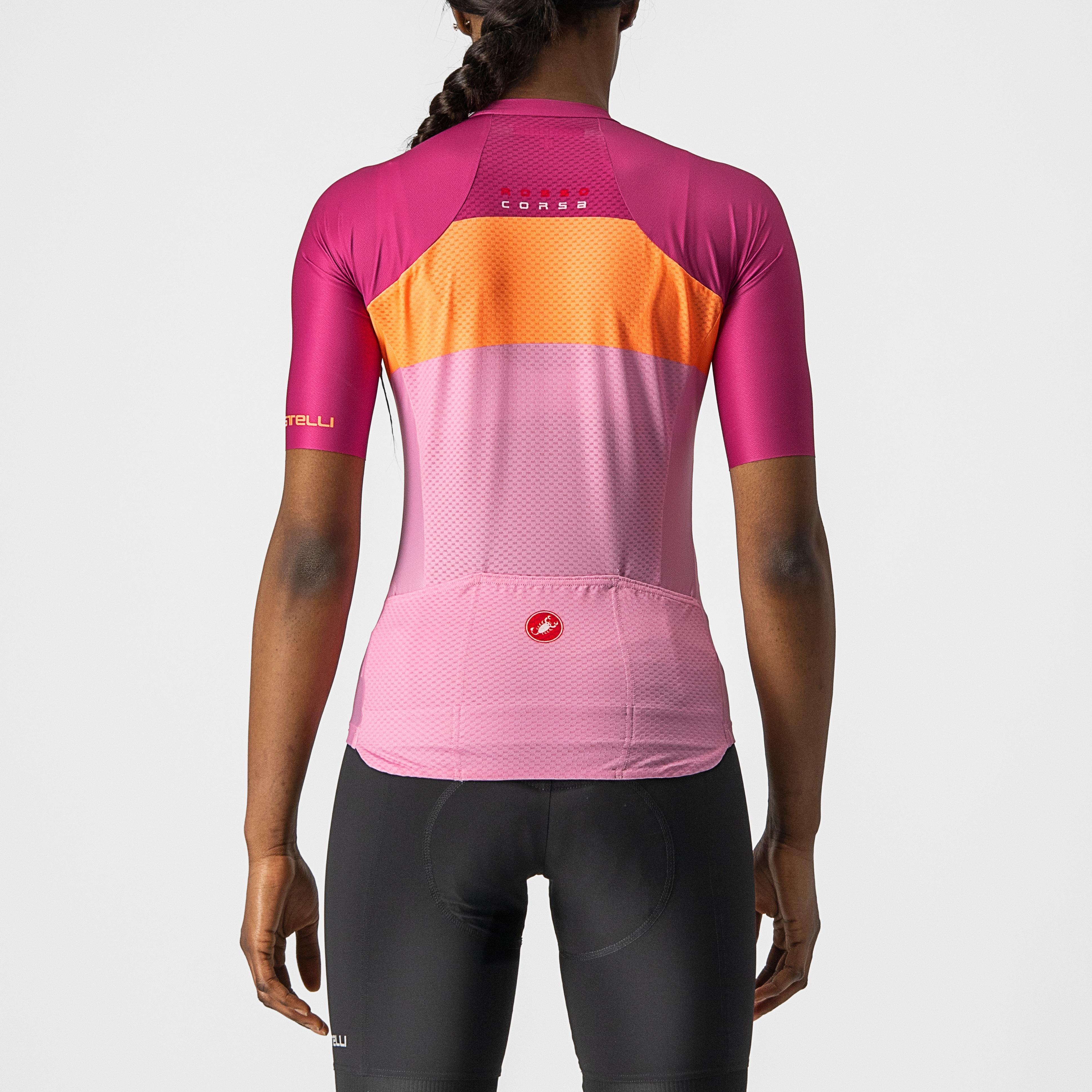Aero pro w jersey - pink/coral flash-magenta - castelli