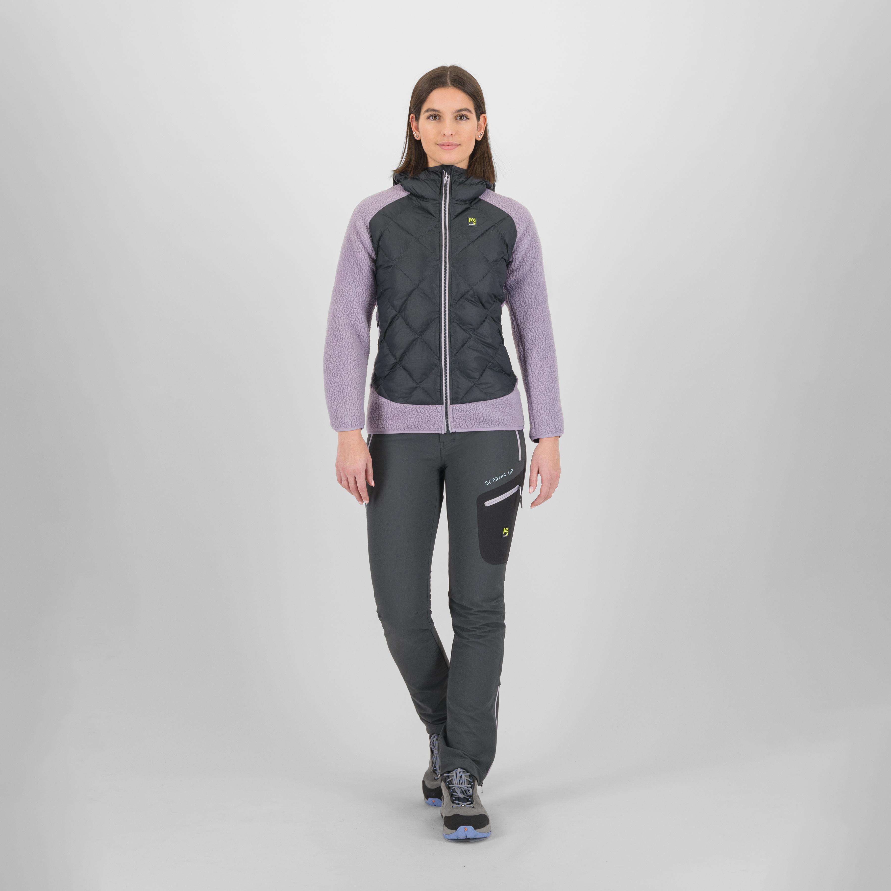 Marmarole retro' w jacket - woodl.gray/lavender - karpos