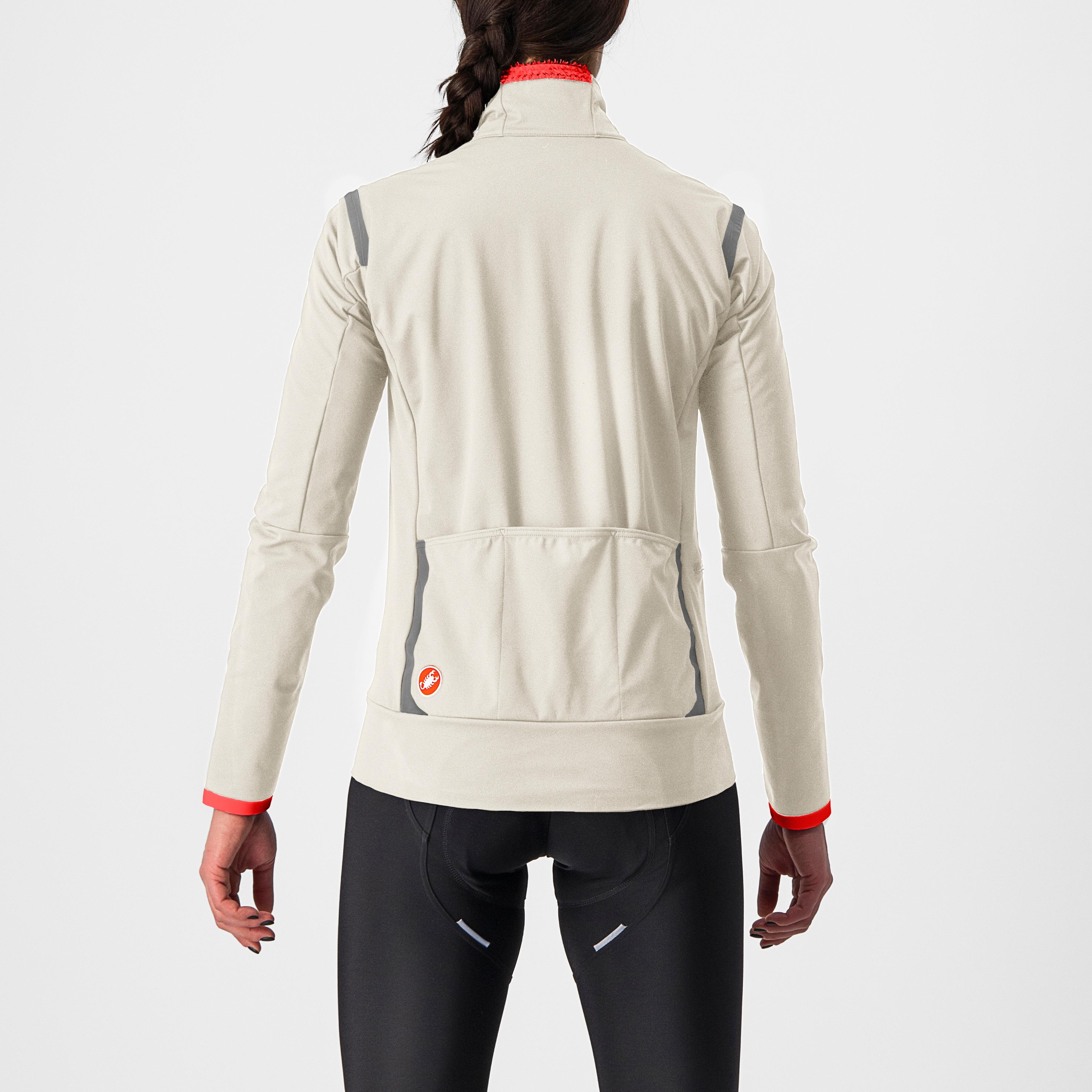 Alpha ultimate insulated w jacket - chalk/red - castelli