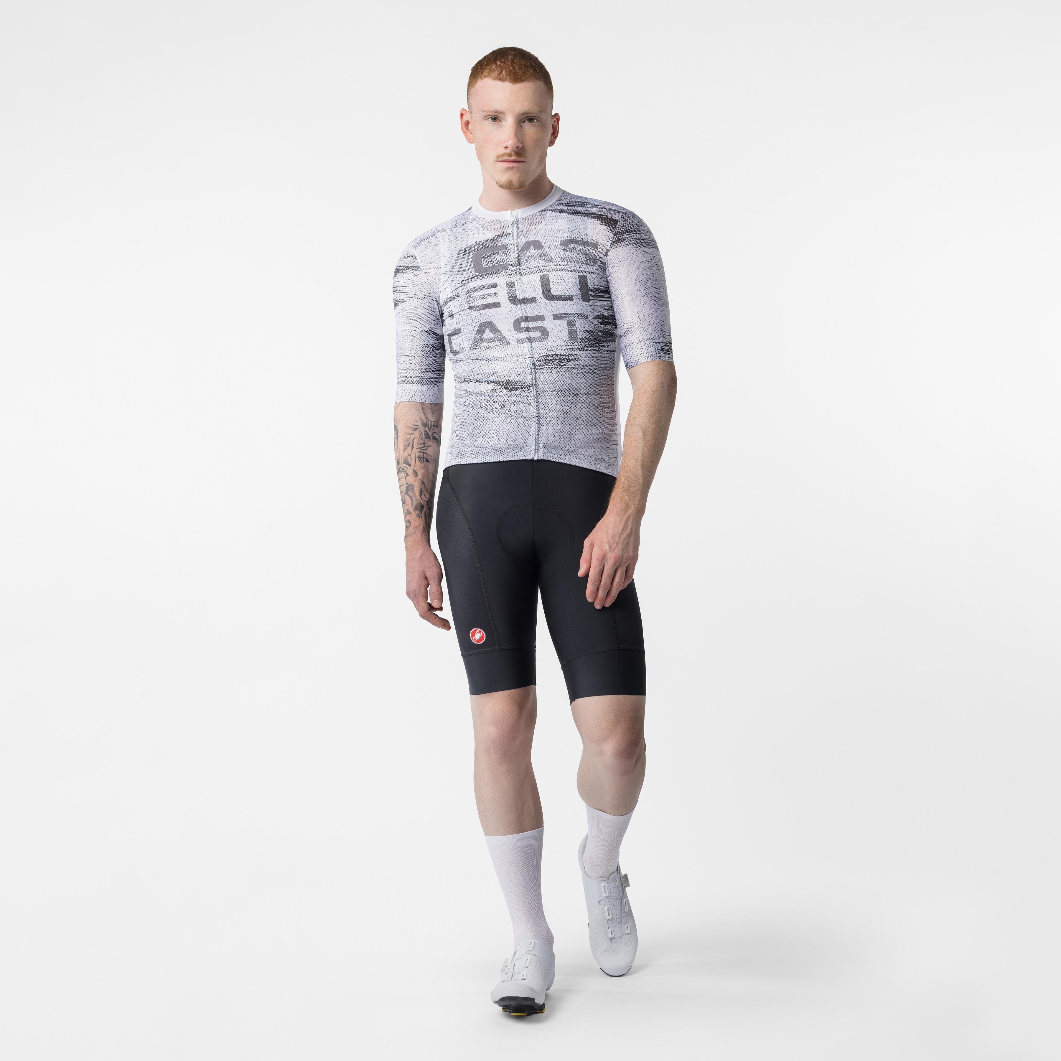 Stratus logo jersey - white/smoky gray - castelli