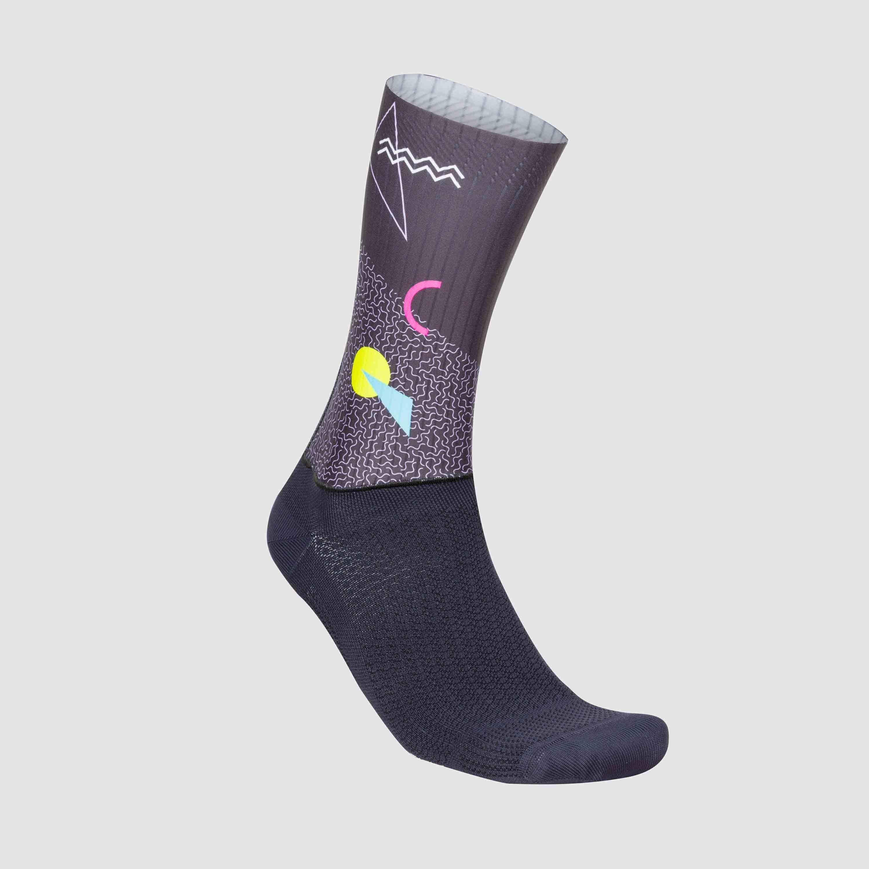 Heritage print sock - black heritage - sportful