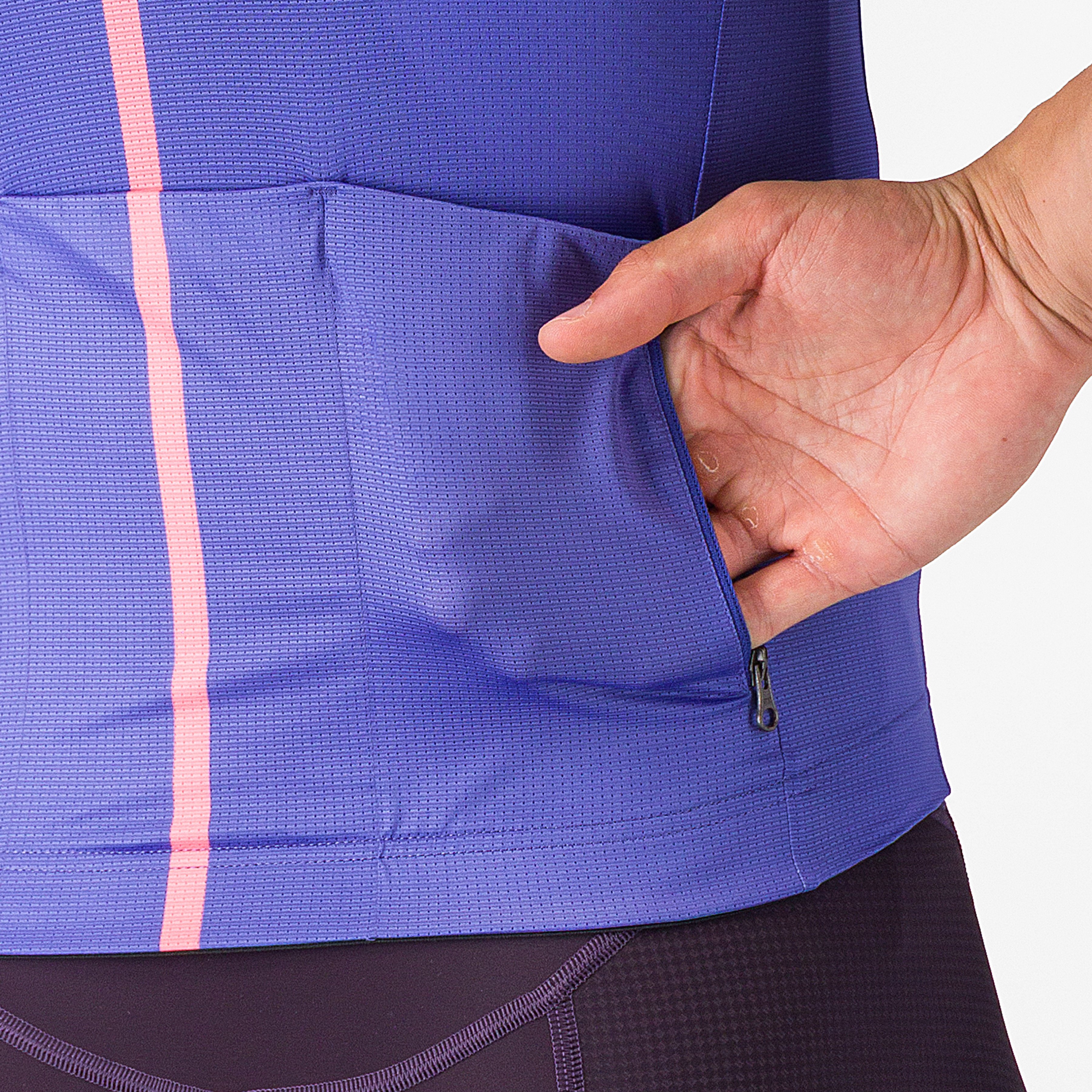 Drittone logo jersey - ultraviolet/rosa giro - castelli