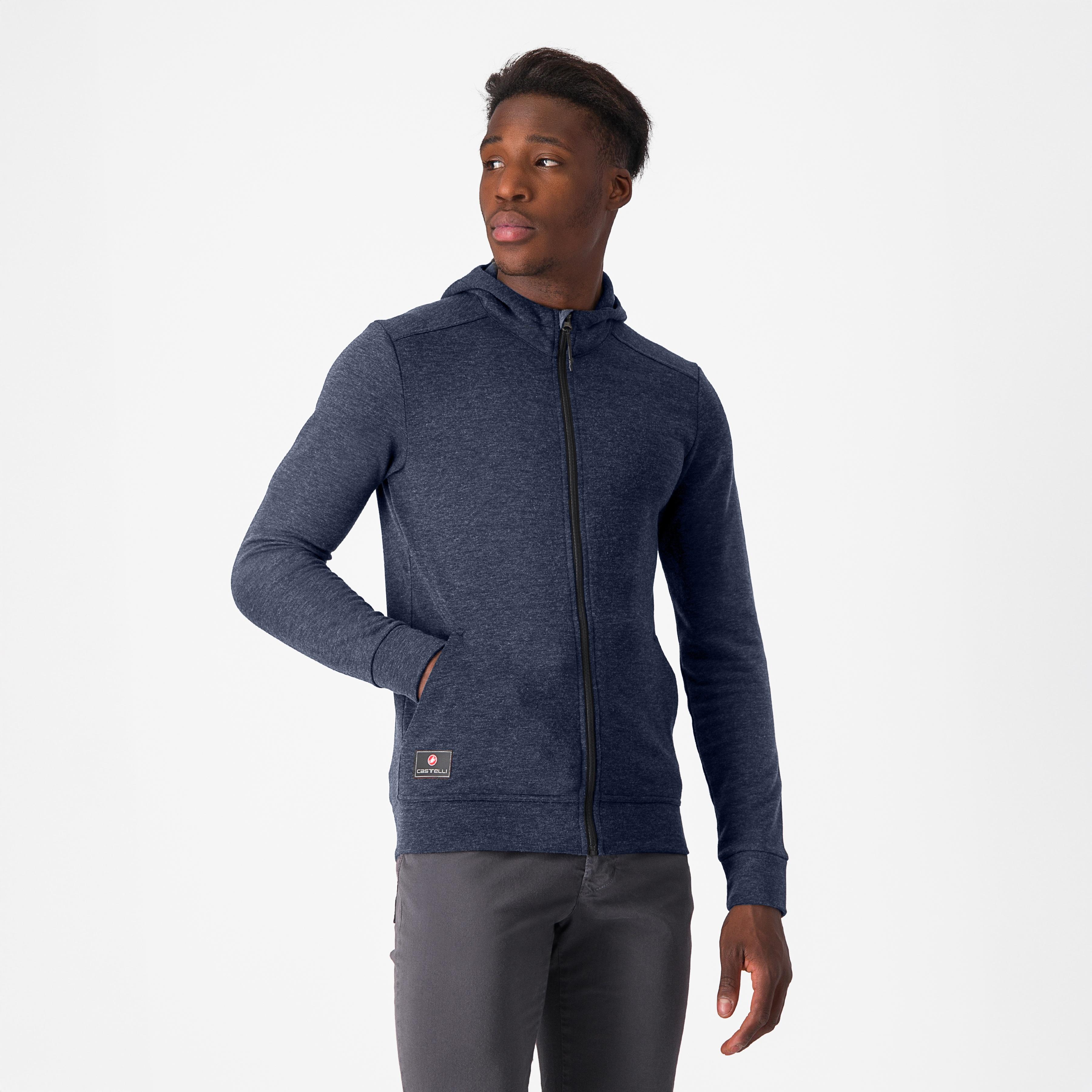 Milano 2 full zip fleece - savile blue - castelli