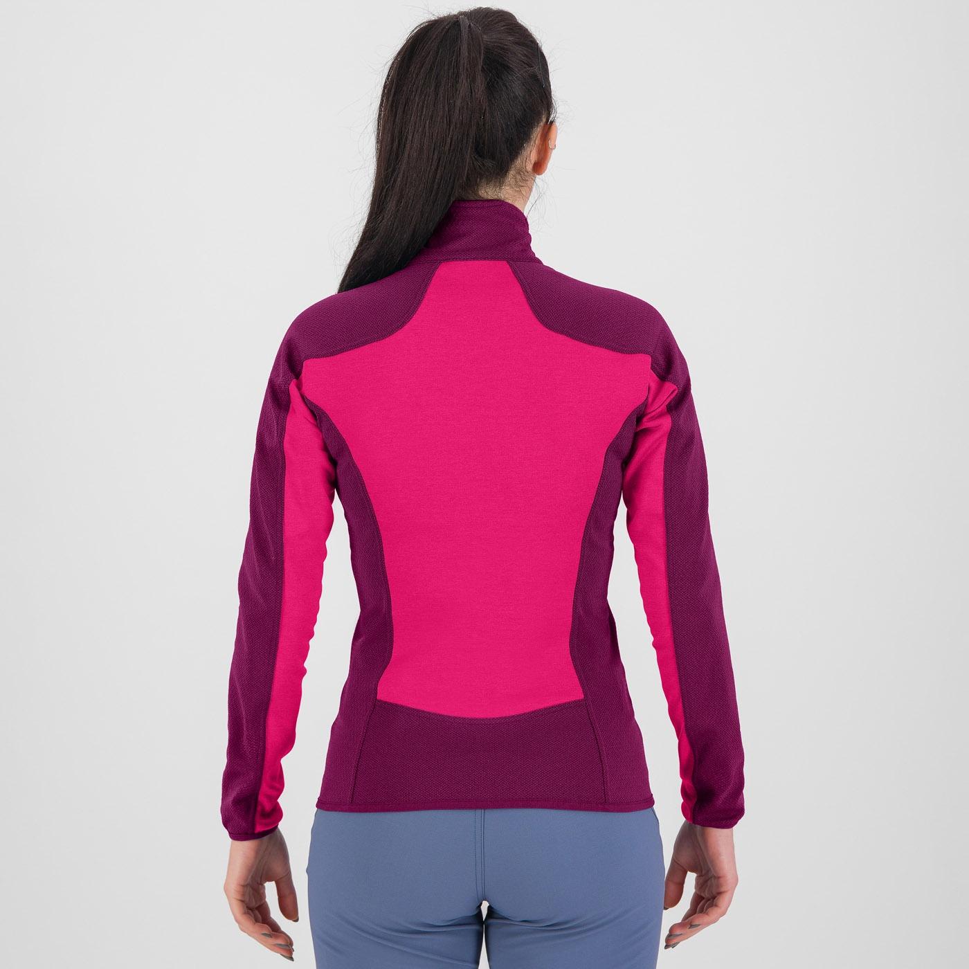 Odle w  fleece - pink/boysenberry - karpos