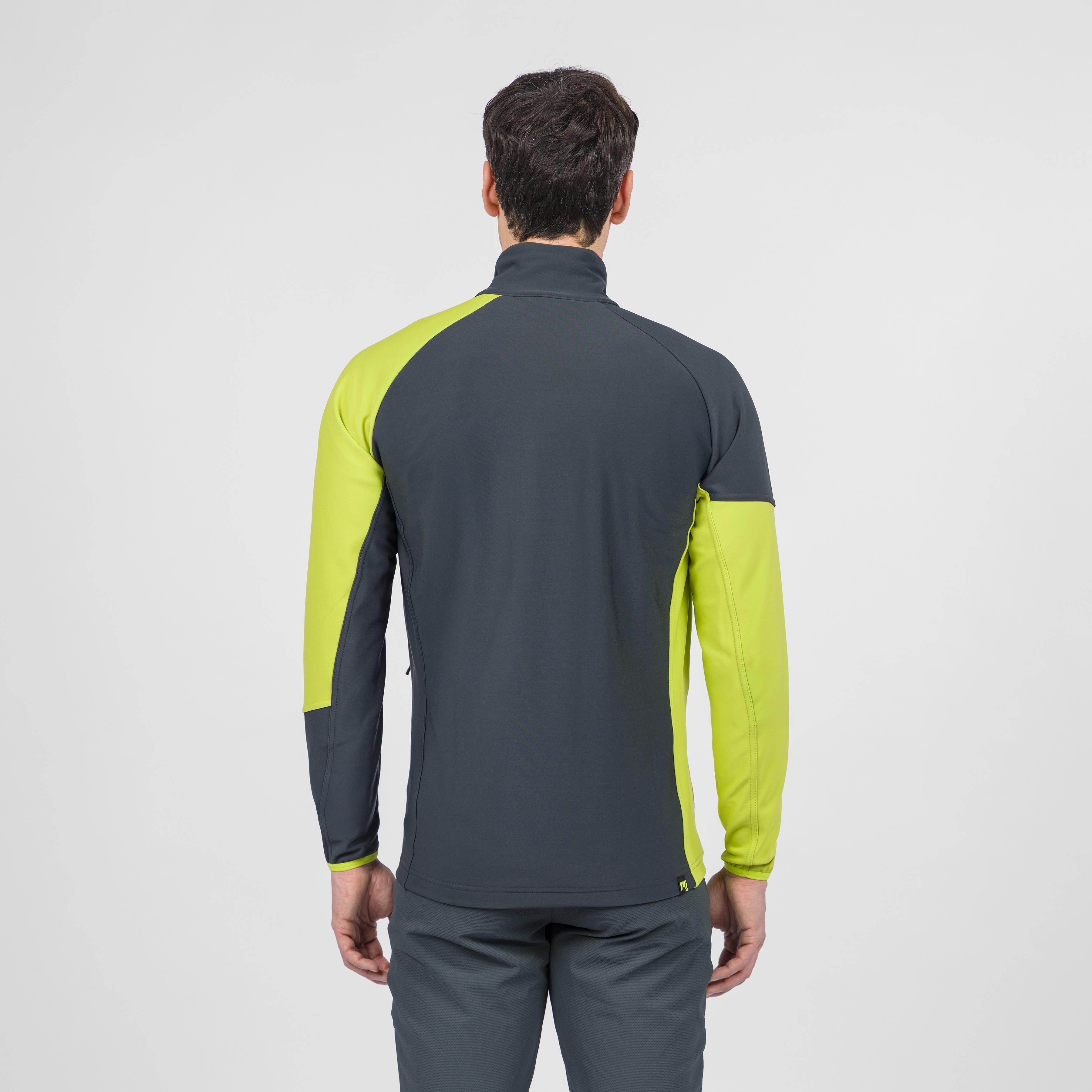 Santino full-zip fleece - dark grey green - karpos