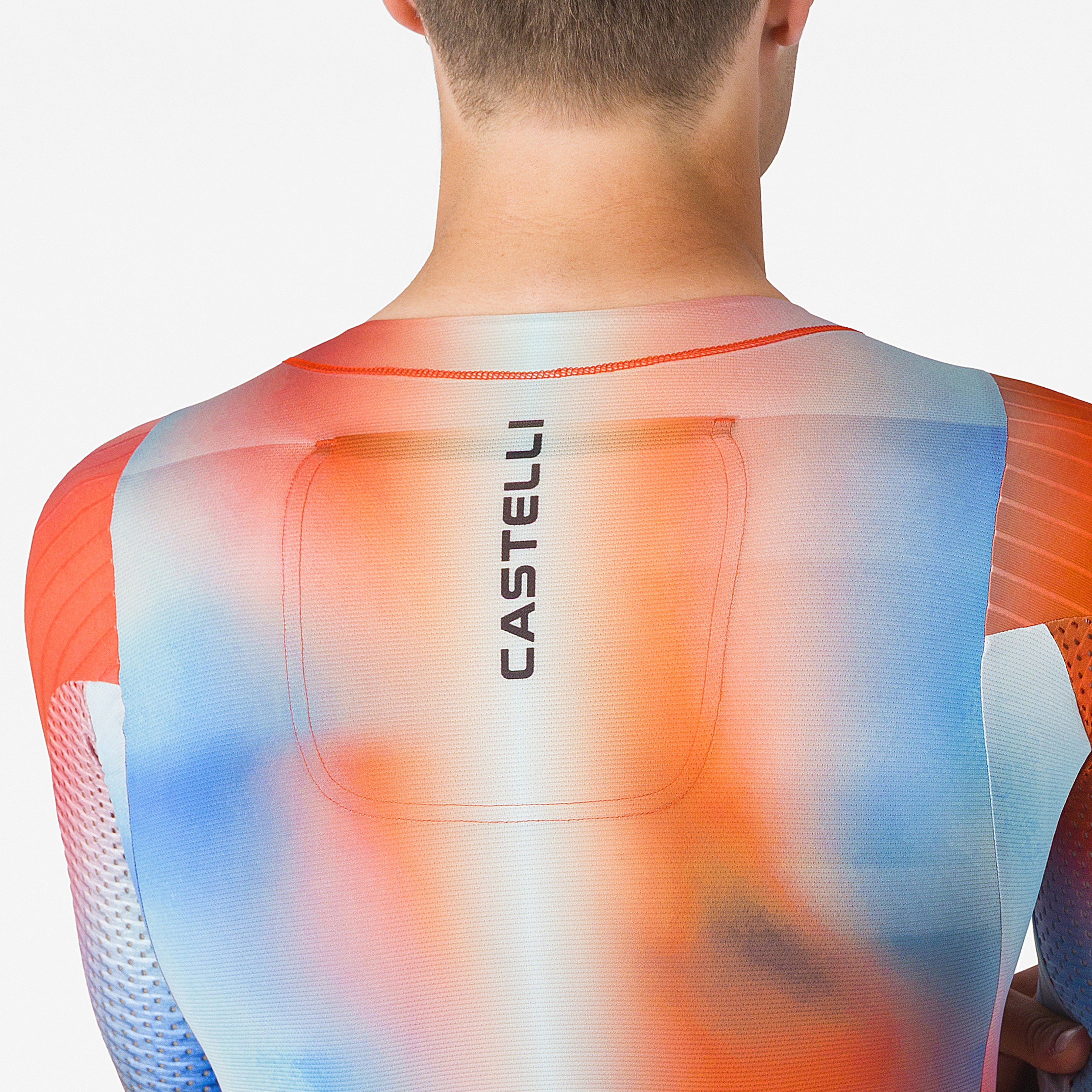 Free sanremo 3 suit short sleeve - paprika/winter sky-black - castelli