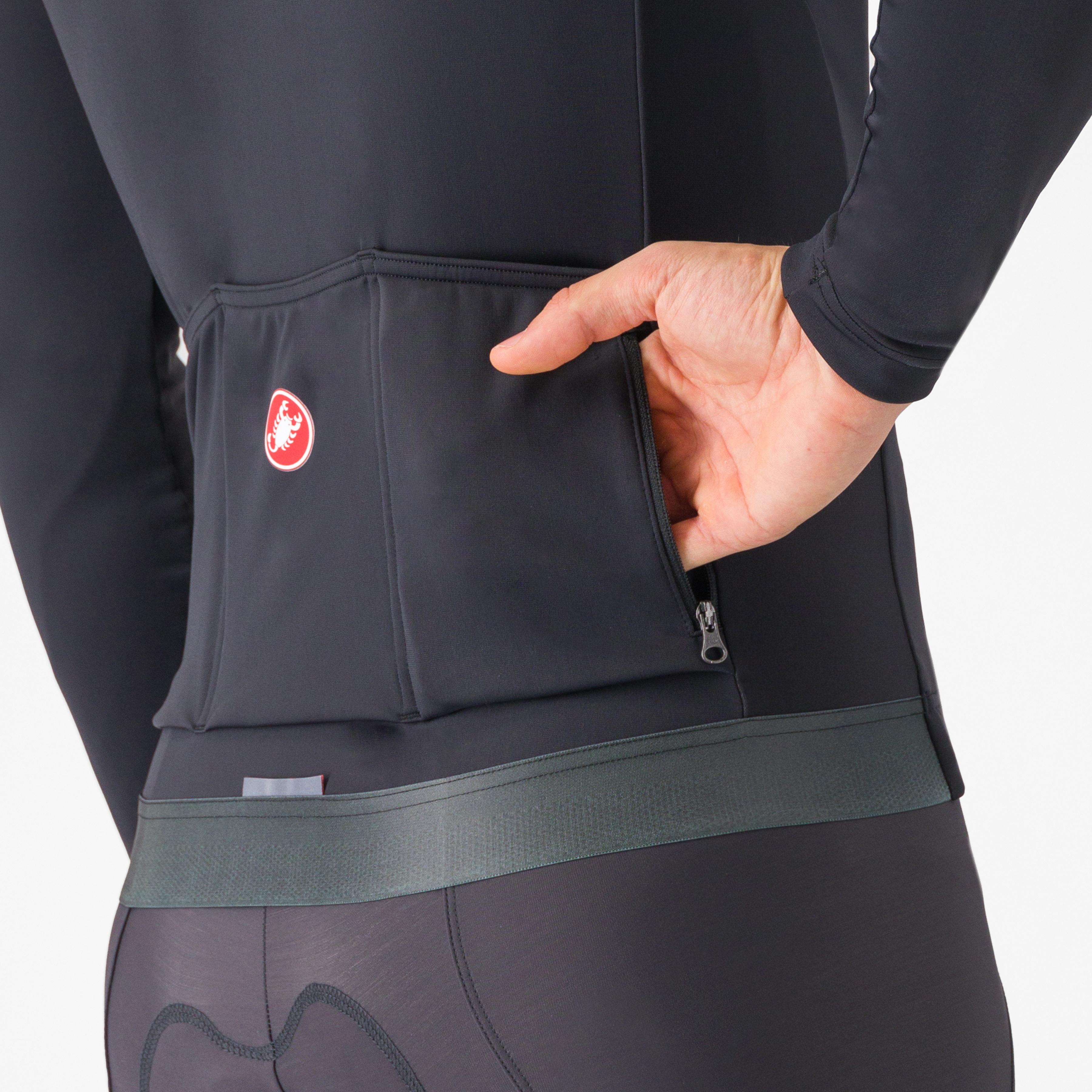 Espresso thermal jersey - light black - castelli