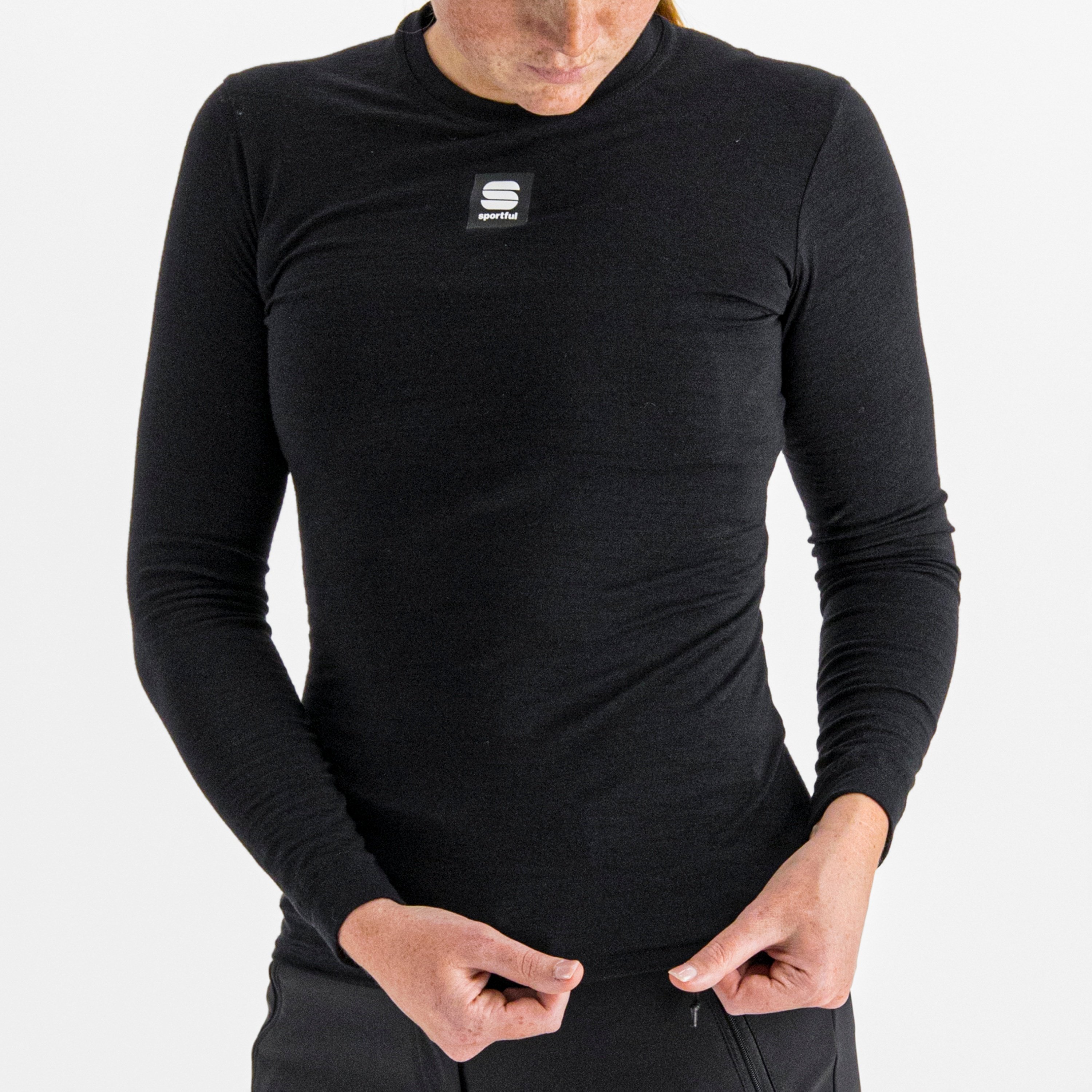Merino w tee long sleeve - black - sportful