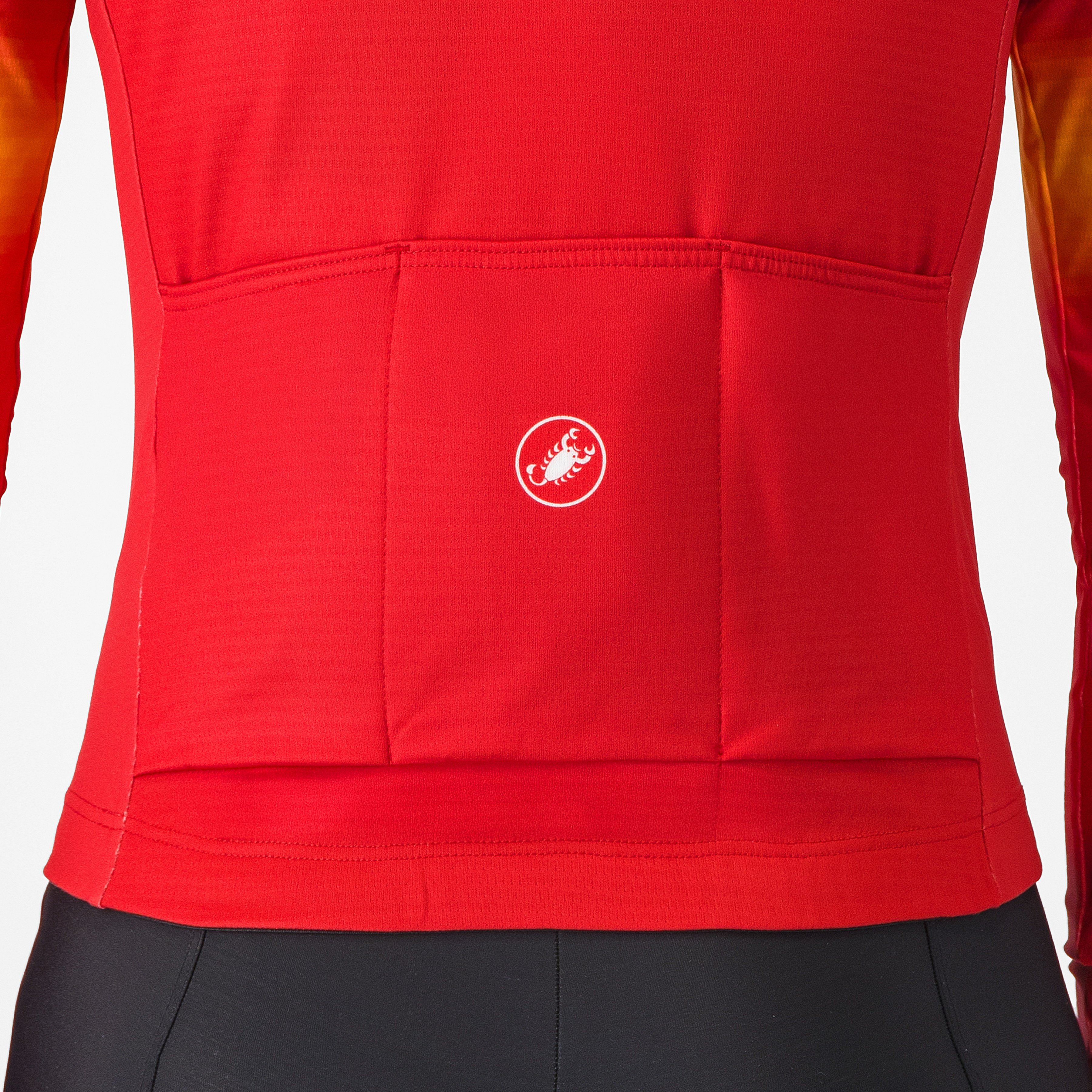 Corso thermal jersey - rich red/hibiscus-vivid orange - castelli